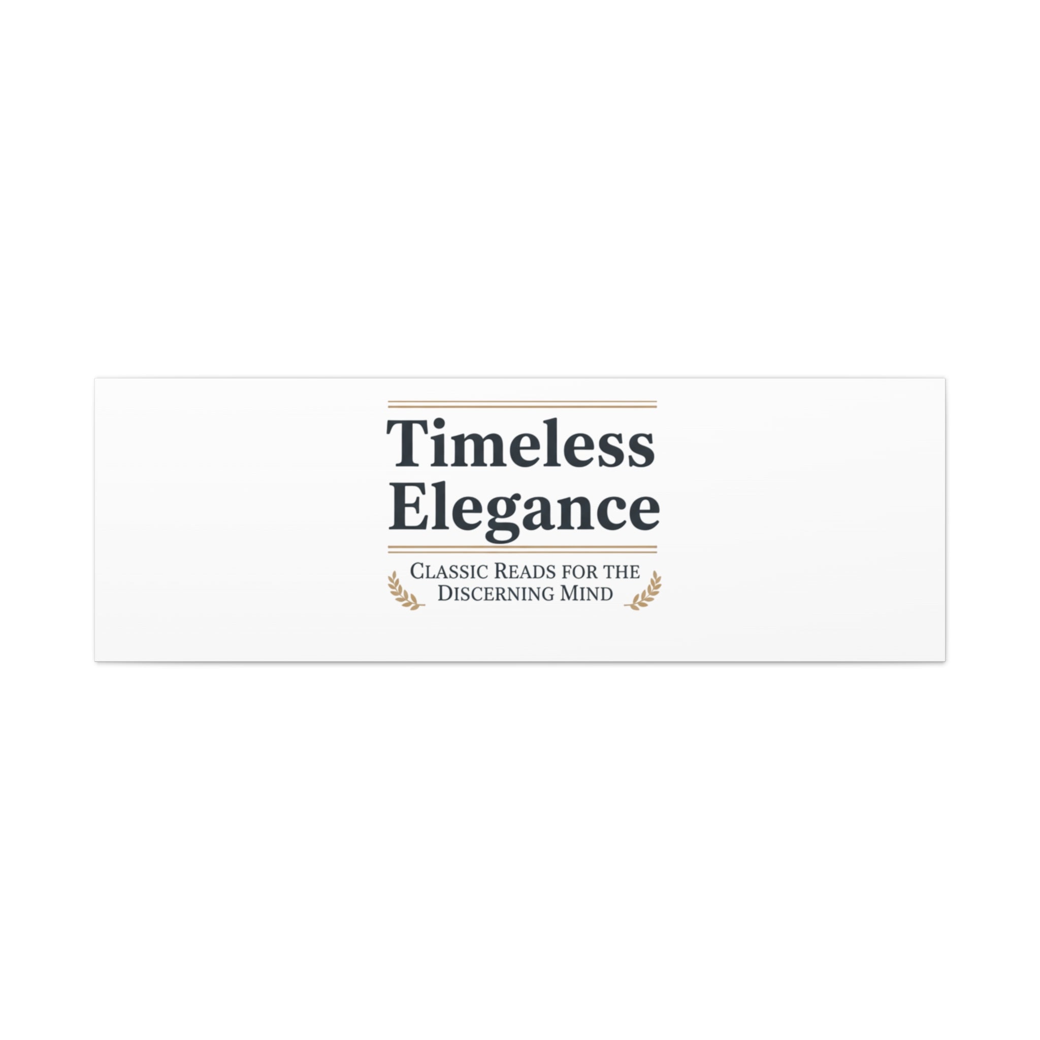 Timeless Elegance Canvas - Retro Serif Typography - Literary Aesthetic Luxury Canvas