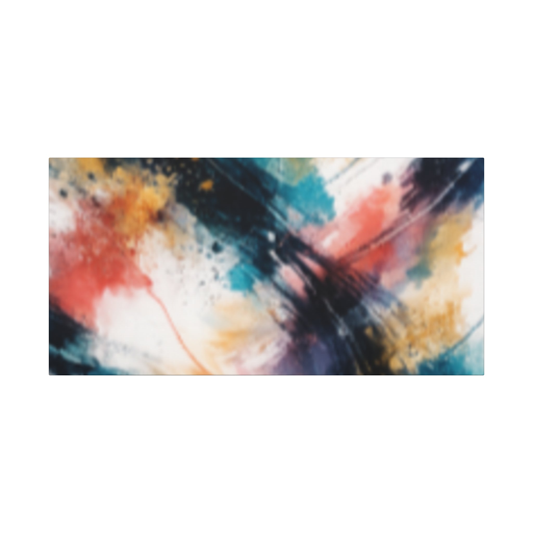 Abstract Color Splash Matte Canvas Print - Vibrant Modern Wall Art - Bedroom decor canvas