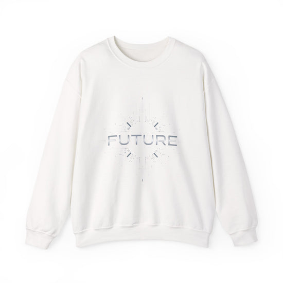 FUTURE cyber chrome Sweatshirt | Cyber Y2K Minimalism, sleek metallic