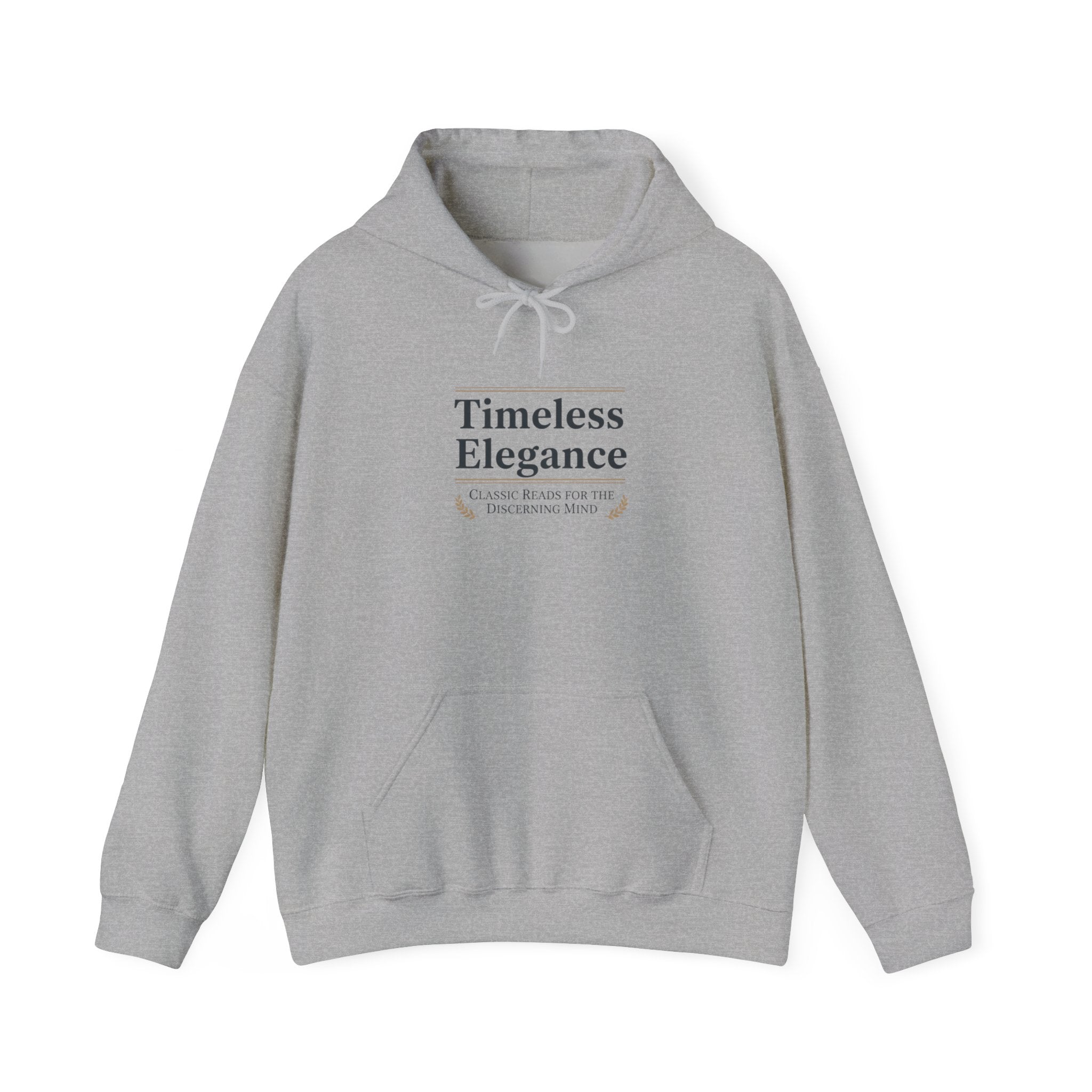 Timeless Elegance Hoodie - Serif Font Shirt, literary - Aesthetic design - Bookish calm Hooded shirt
