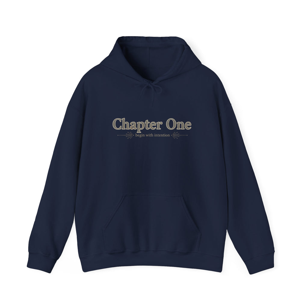 Chapter One Hoodie | serif font shirt, literary aesthetic design