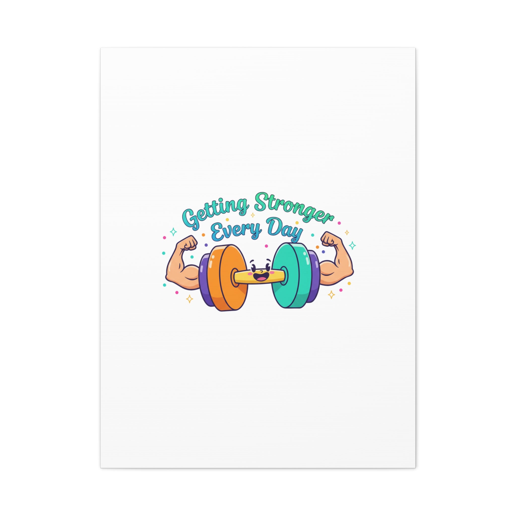 Getting Stronger Every Day Canvas - Gym Comeback -  Start Small Fitness Art Gym fitness Canvas