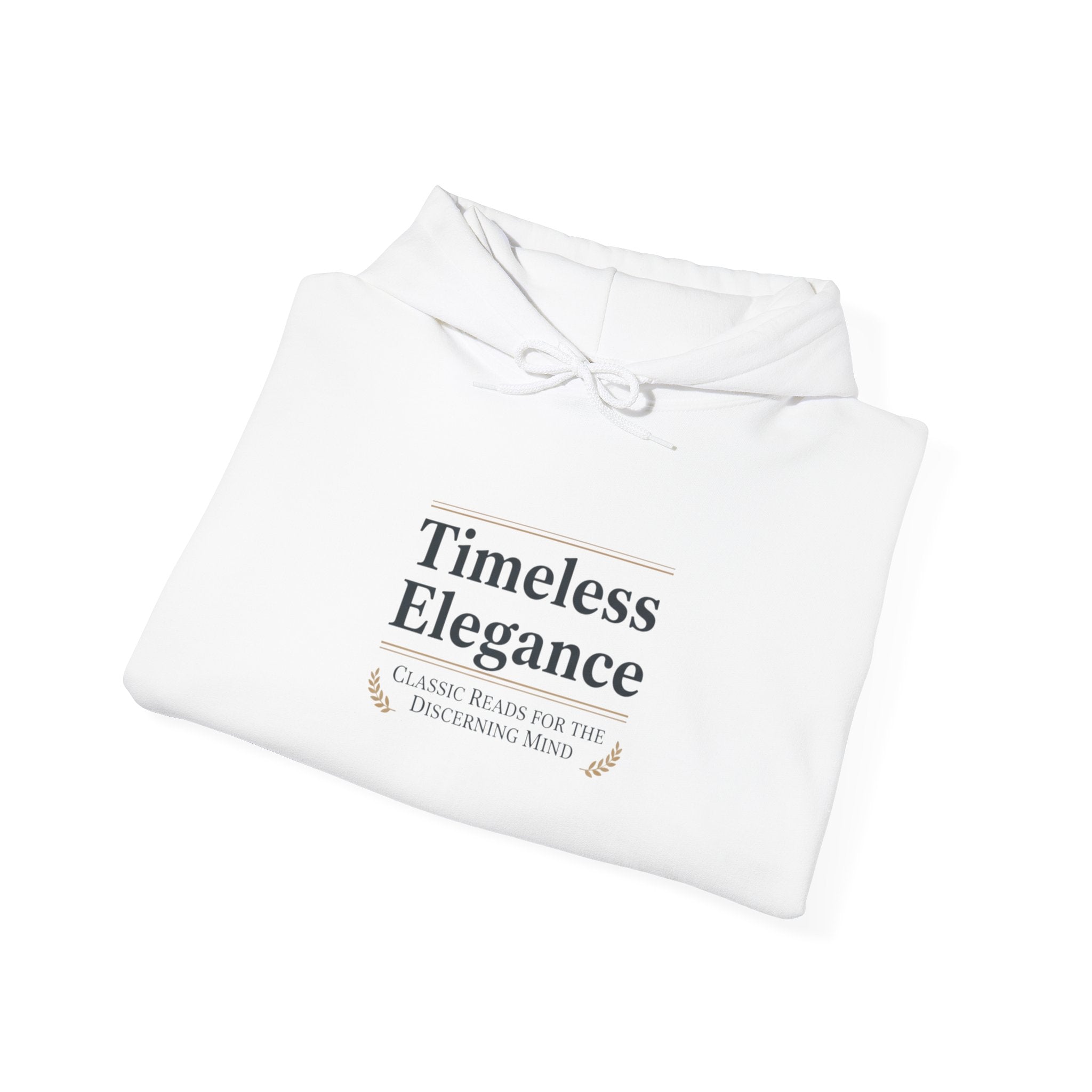Timeless Elegance Hoodie - Serif Font Shirt, literary - Aesthetic design - Bookish calm Hooded shirt