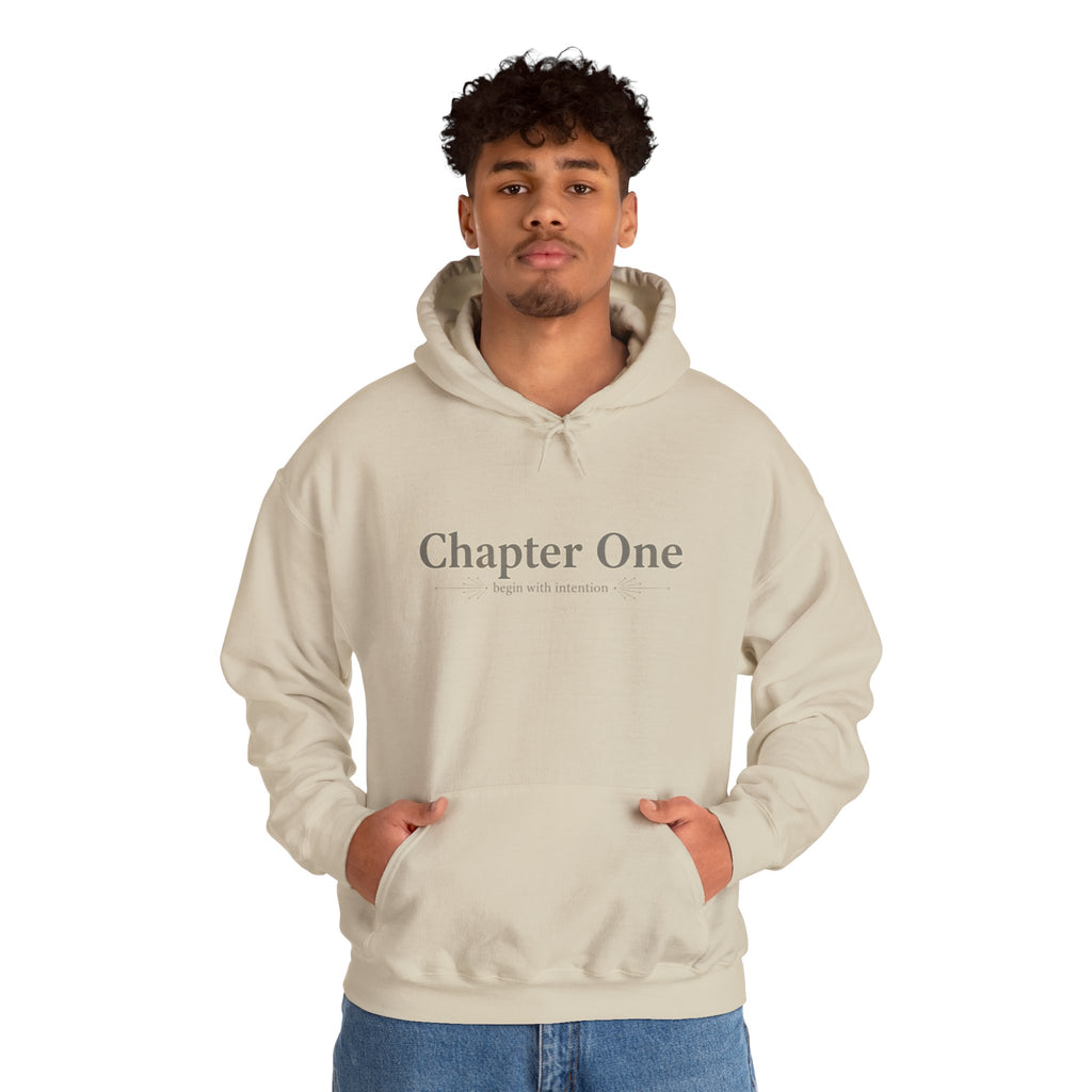 Chapter One Hoodie | serif font shirt, literary aesthetic design