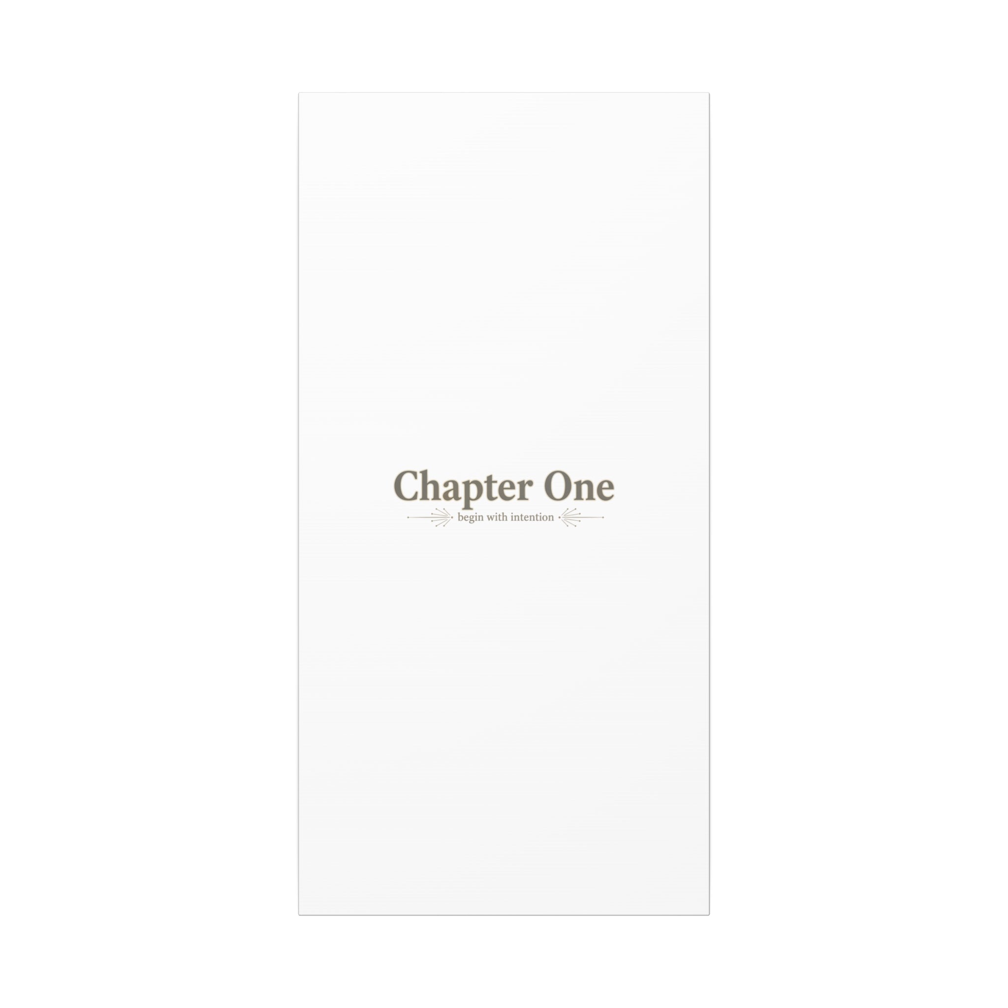 Chapter One Typography Canvas - Retro Serif Literary Aesthetic - Bookish and typography - Minimal Text canvas