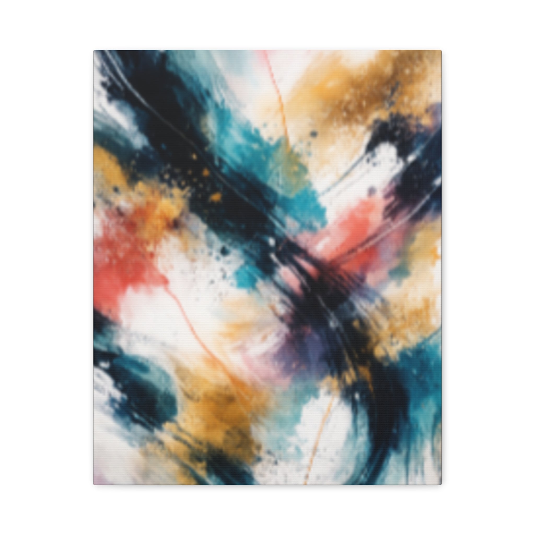 Abstract Color Splash Matte Canvas Print - Vibrant Modern Wall Art - Bedroom decor canvas