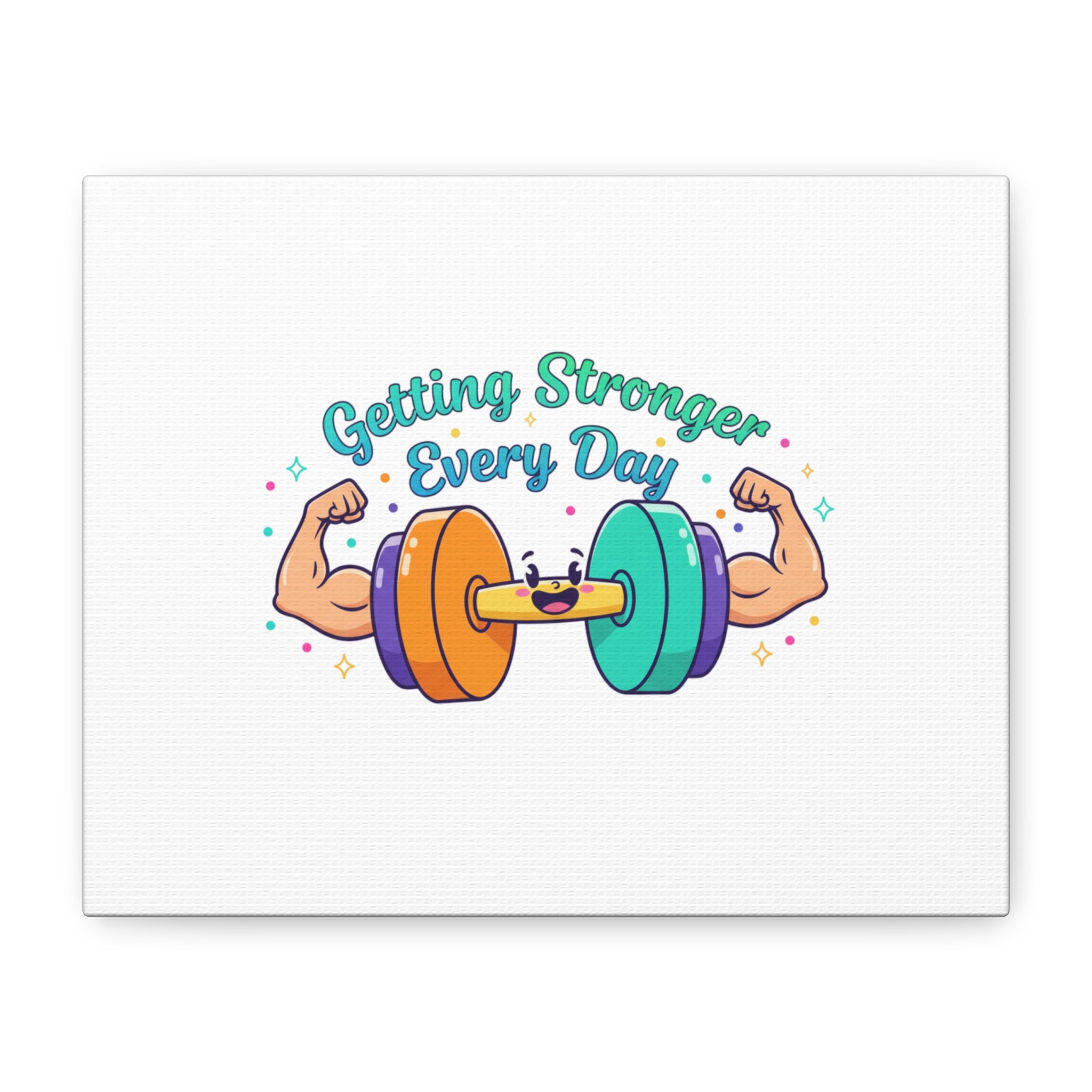 Getting Stronger Every Day Canvas - Gym Comeback -  Start Small Fitness Art Gym fitness Canvas