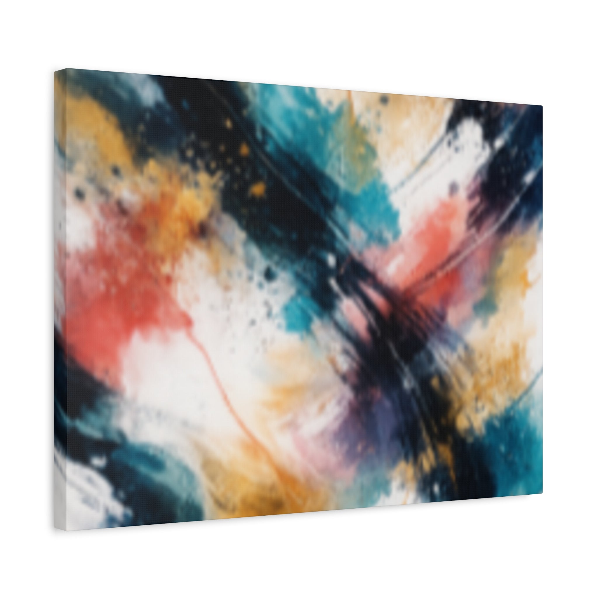 Abstract Color Splash Matte Canvas Print - Vibrant Modern Wall Art - Bedroom decor canvas