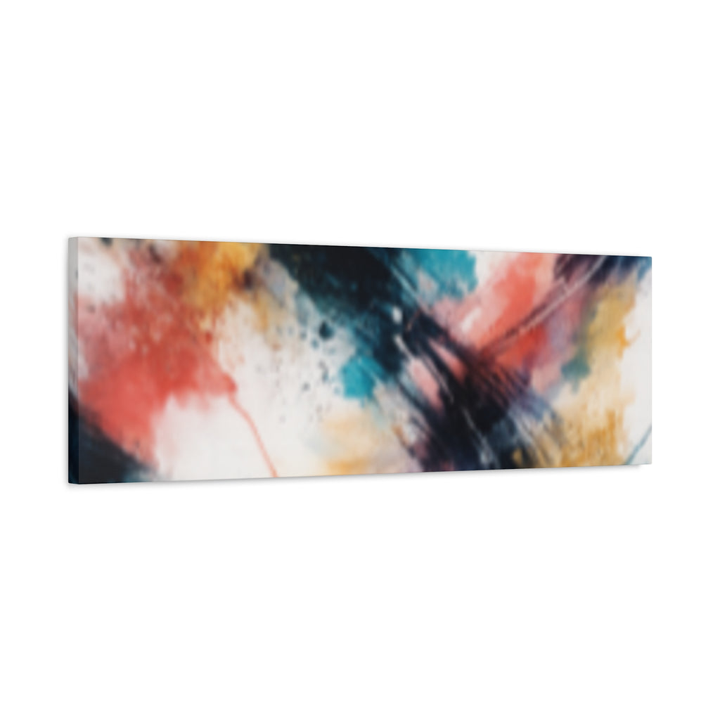 Abstract Color Splash Matte Canvas Print - Vibrant Modern Wall Art - Bedroom decor canvas