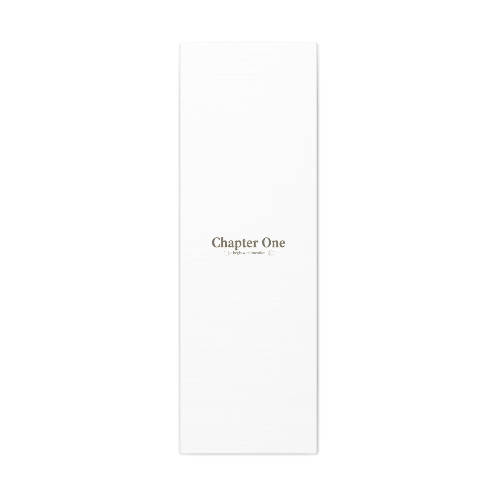 Chapter One Typography Canvas - Retro Serif Literary Aesthetic - Bookish and typography - Minimal Text canvas