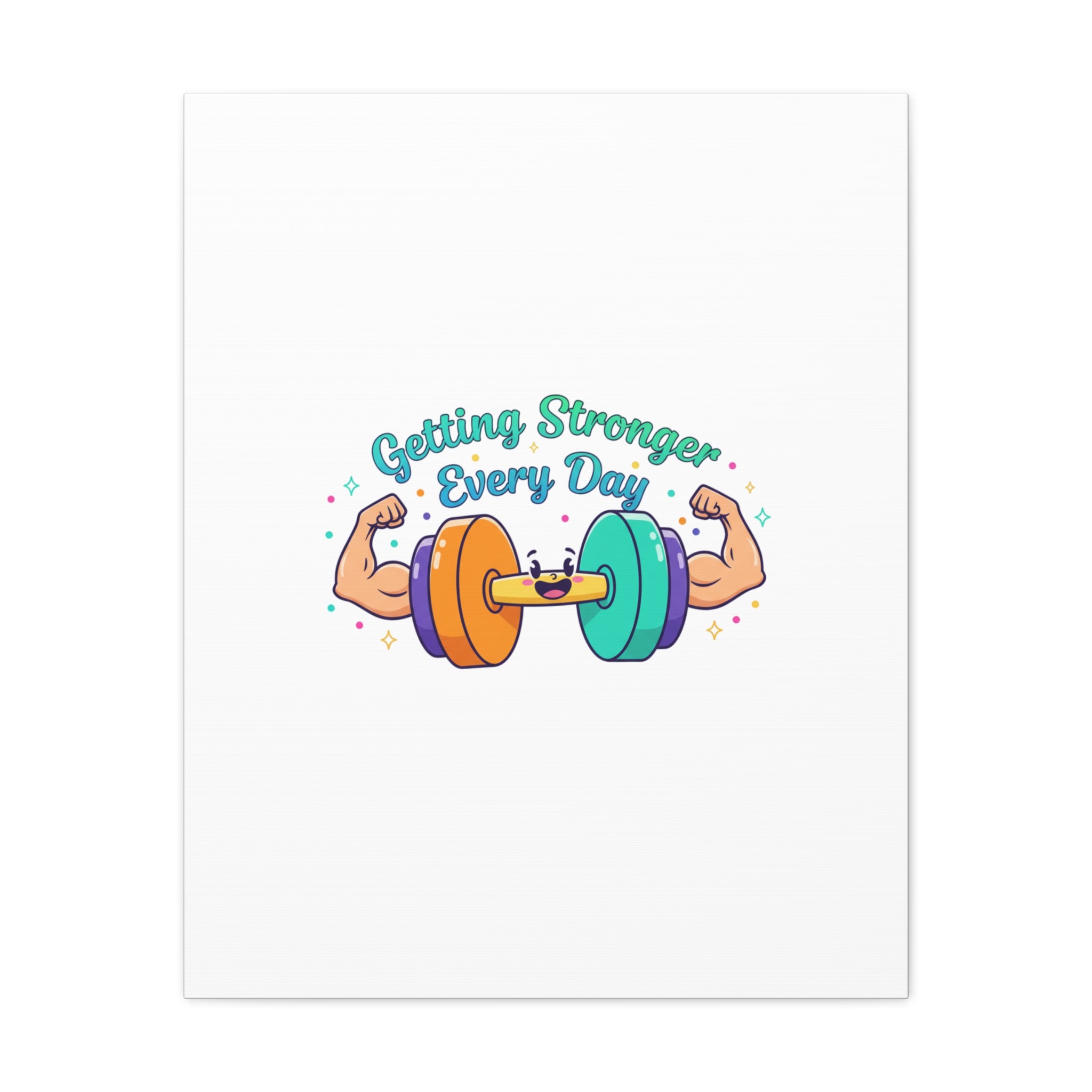 Getting Stronger Every Day Canvas - Gym Comeback -  Start Small Fitness Art Gym fitness Canvas