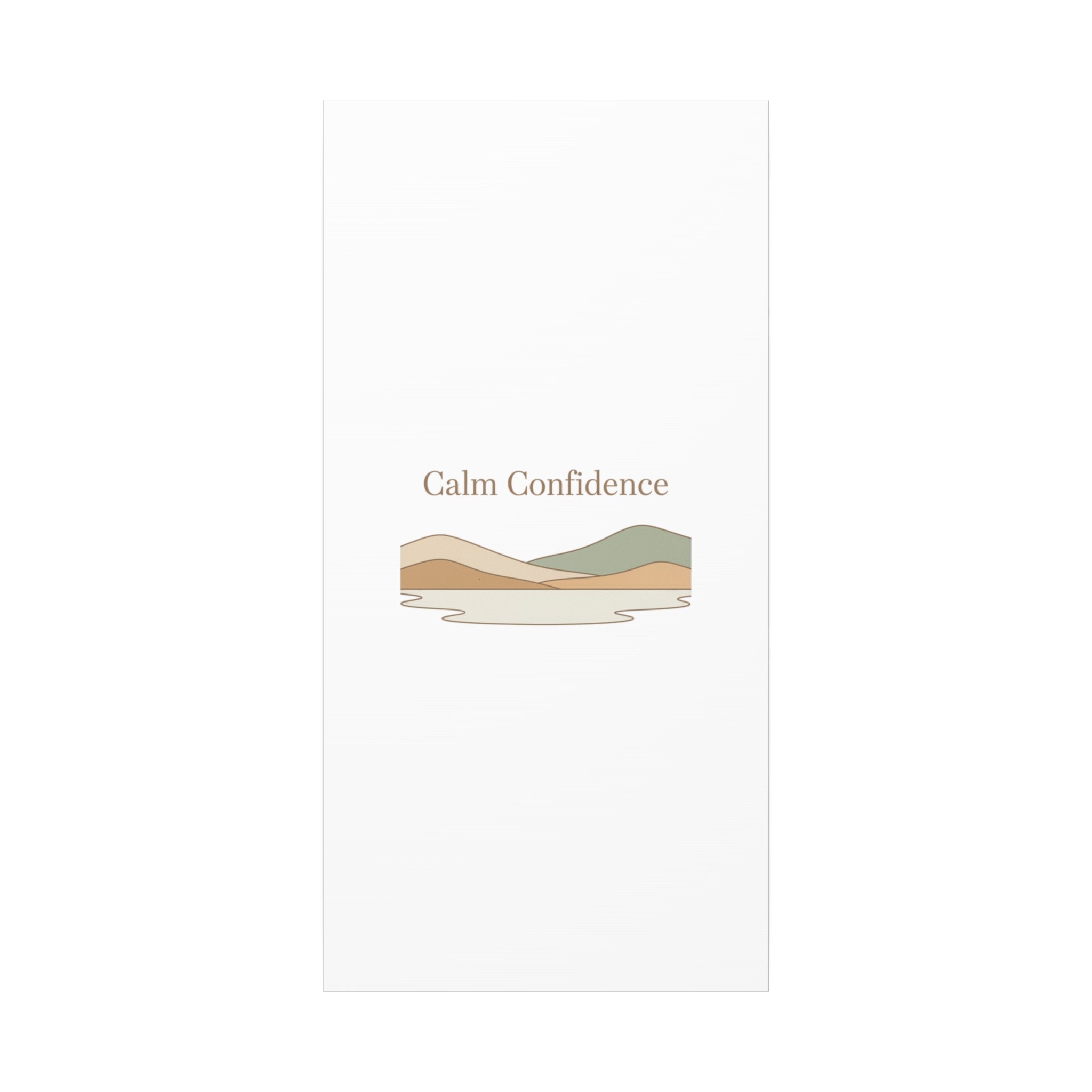 Calm Confidence minimalist landscape Canvas | quiet luxury, neutral minimalist