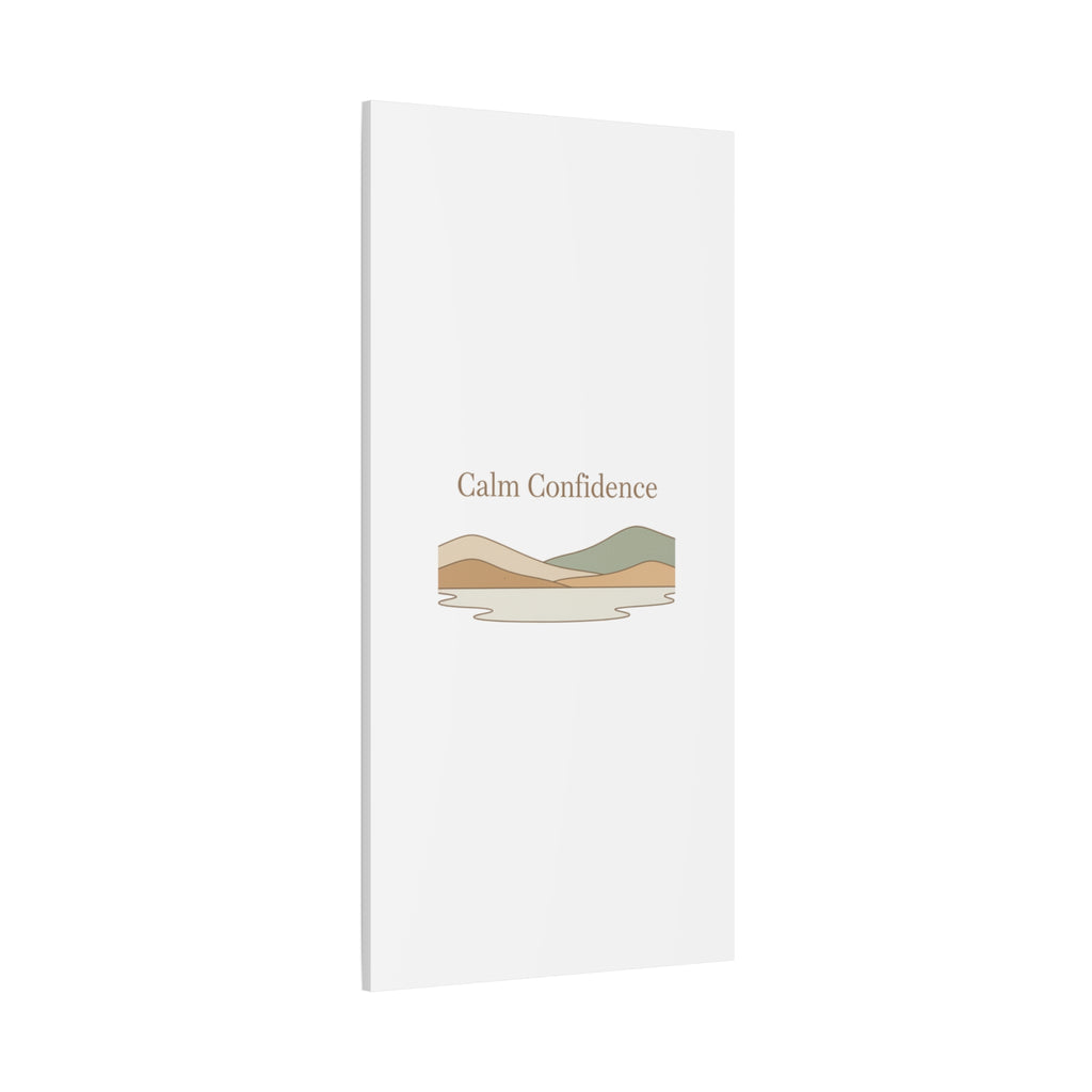 Calm Confidence minimalist landscape Canvas | quiet luxury, neutral minimalist