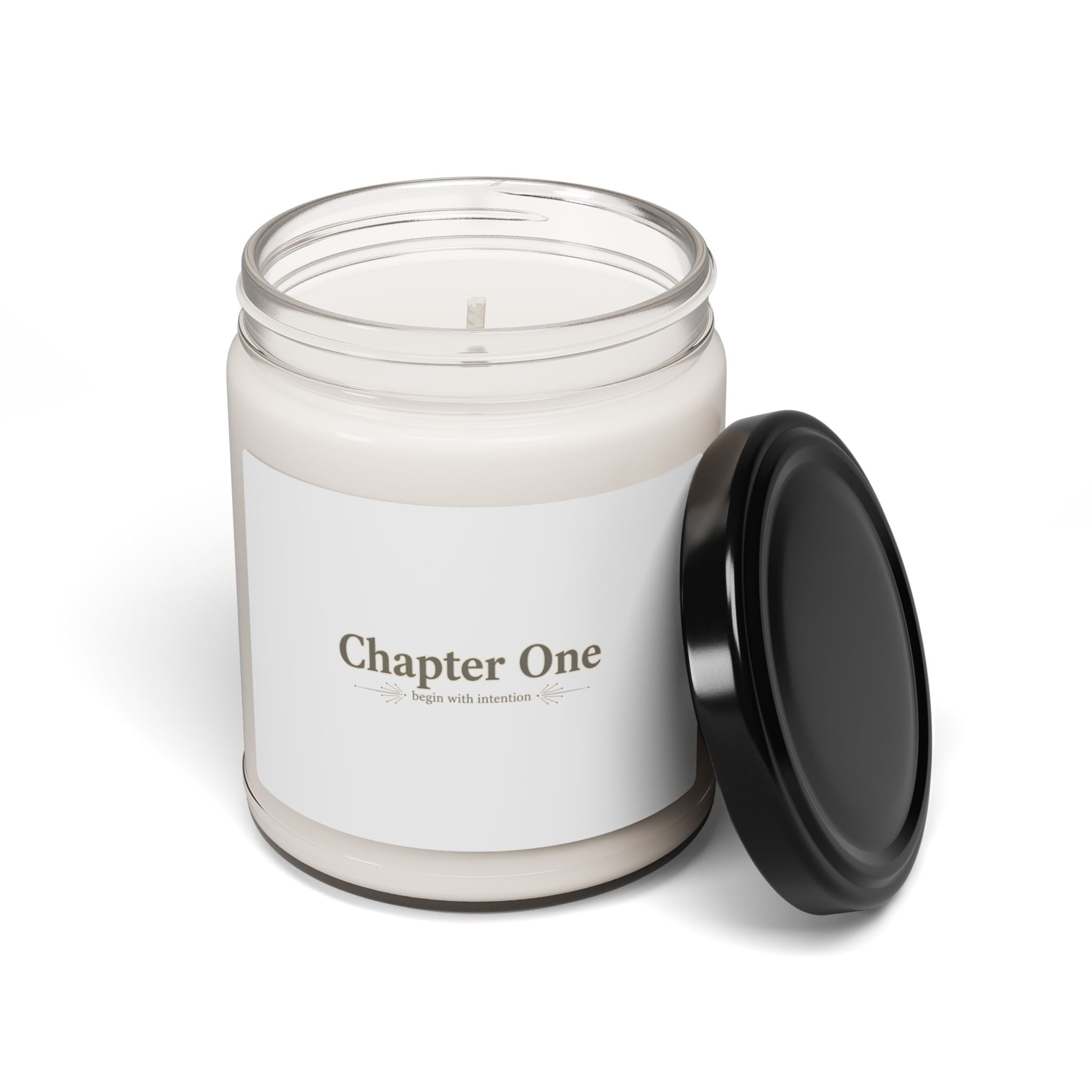 Chapter One Serif Wordmark Candle - Soy Candle Literary Aesthetic - Bookish Candle