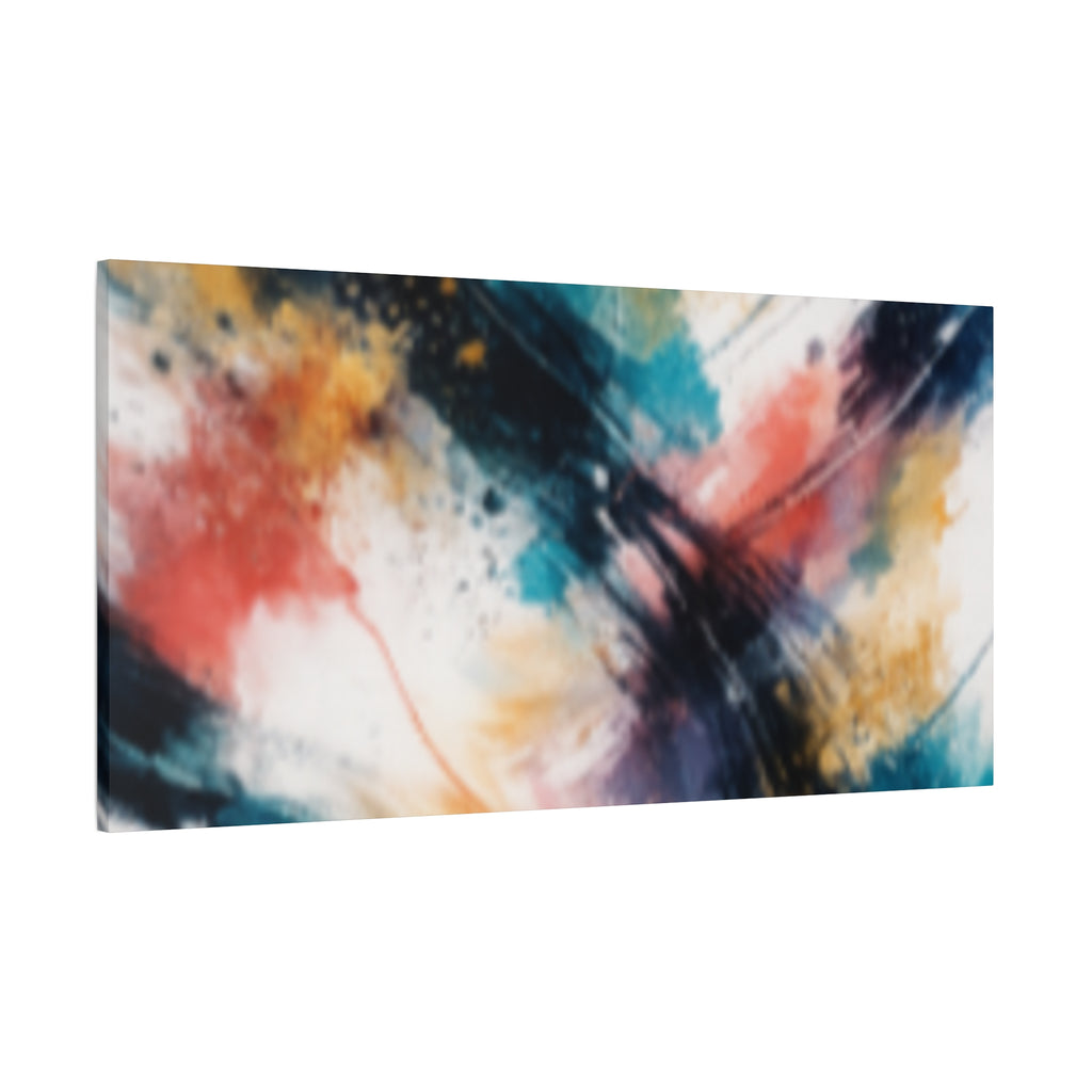Abstract Color Splash Matte Canvas Print - Vibrant Modern Wall Art - Bedroom decor canvas