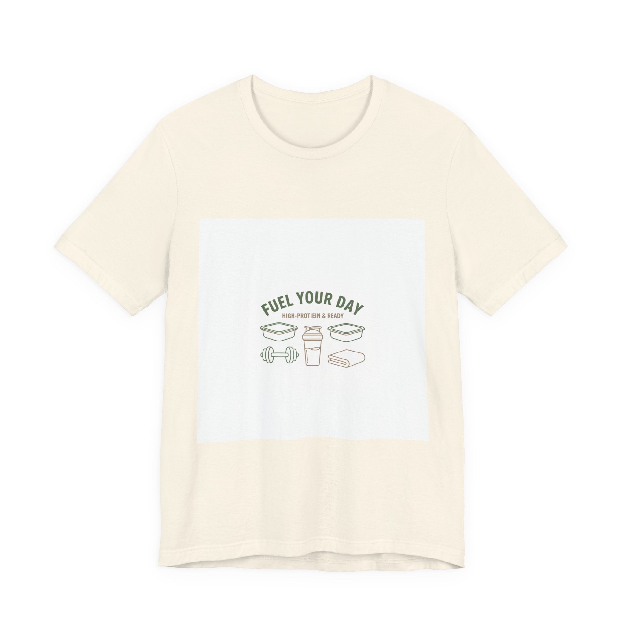 Fuel Your Day T-Shirt – Gym Motivation Fitness Minimal Graphic Tee