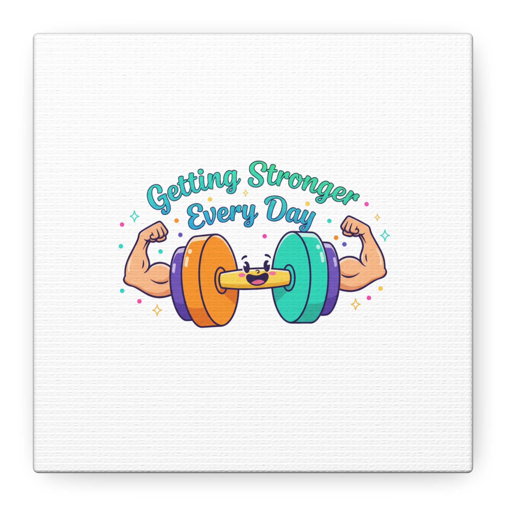 Getting Stronger Every Day Canvas - Gym Comeback -  Start Small Fitness Art Gym fitness Canvas