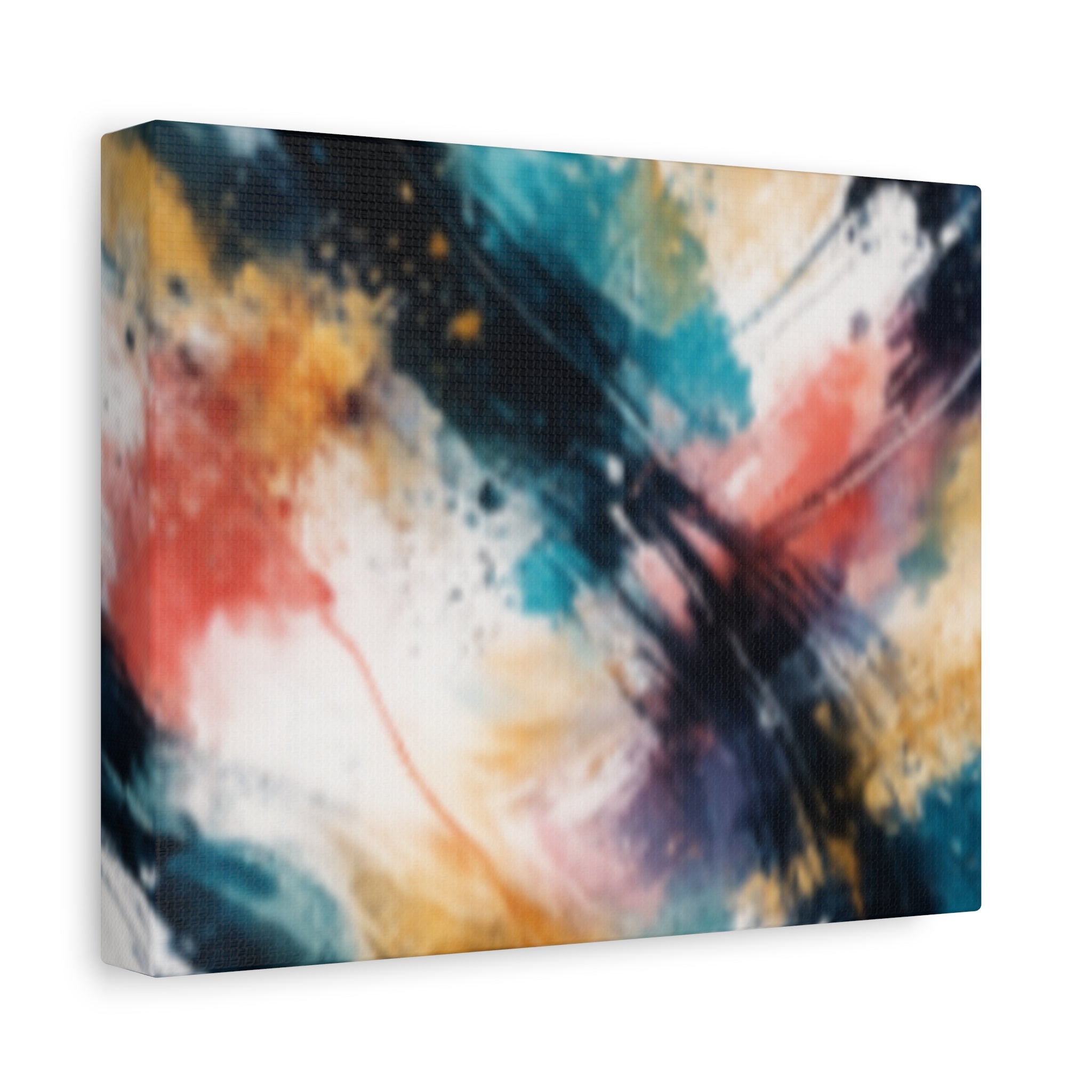 Abstract Color Splash Matte Canvas Print - Vibrant Modern Wall Art - Bedroom decor canvas