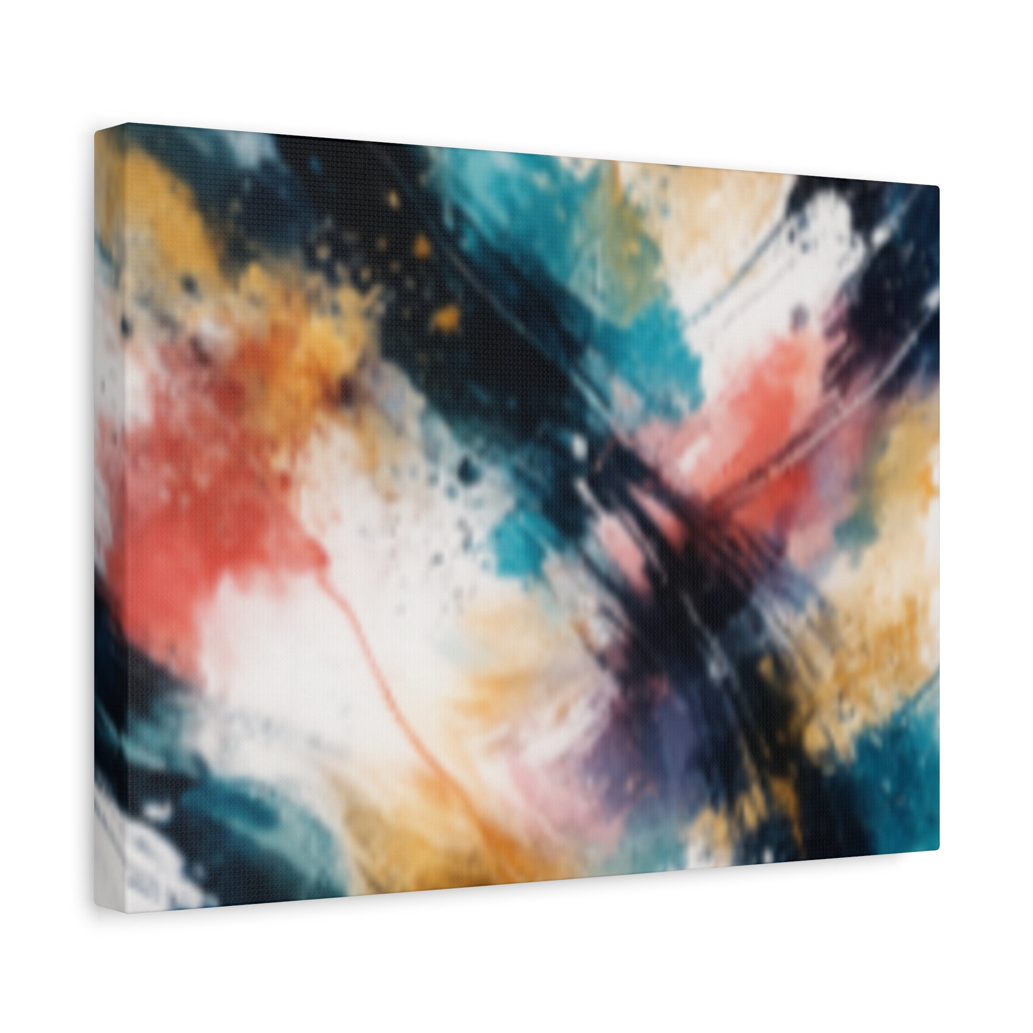 Abstract Color Splash Matte Canvas Print - Vibrant Modern Wall Art - Bedroom decor canvas