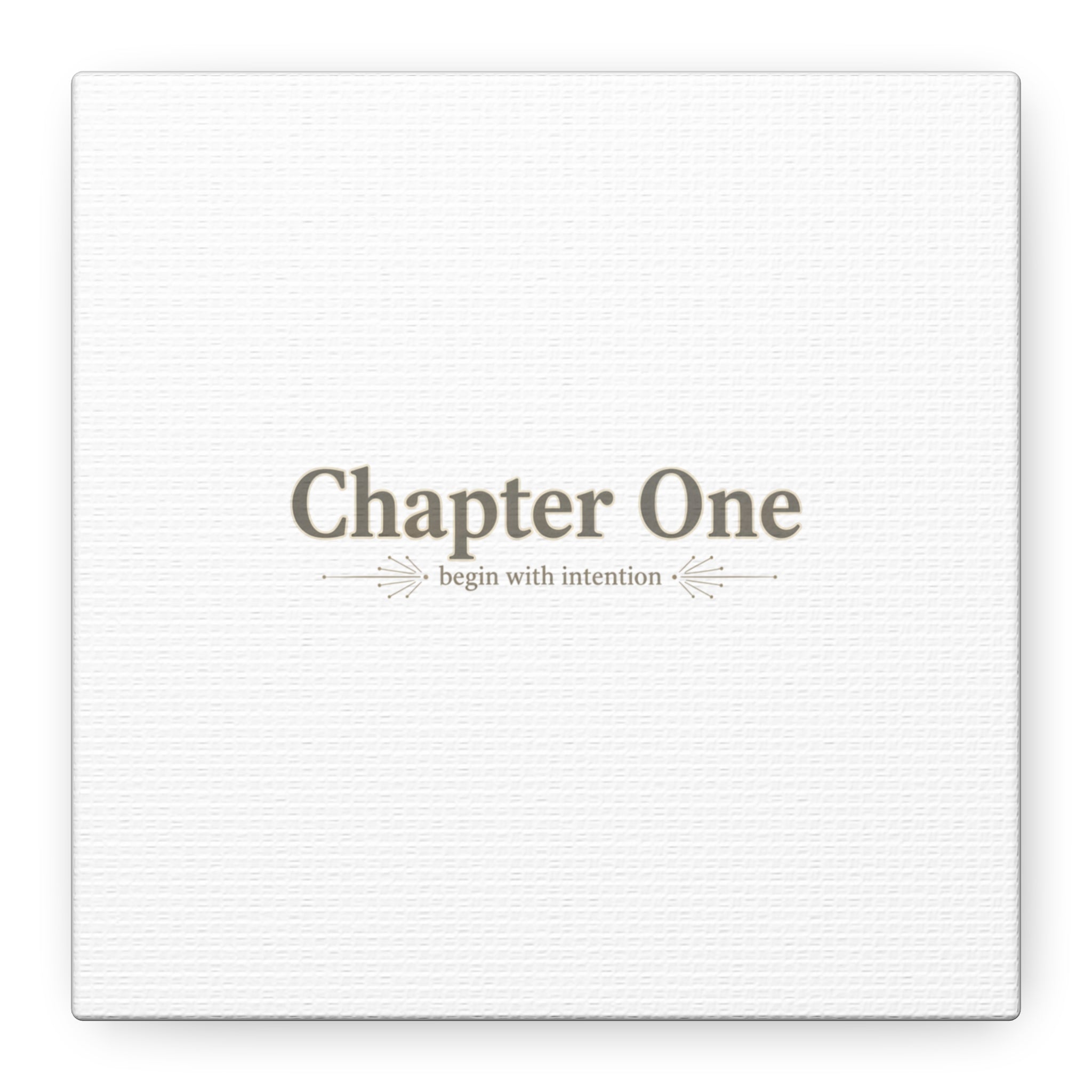 Chapter One Typography Canvas - Retro Serif Literary Aesthetic - Bookish and typography - Minimal Text canvas