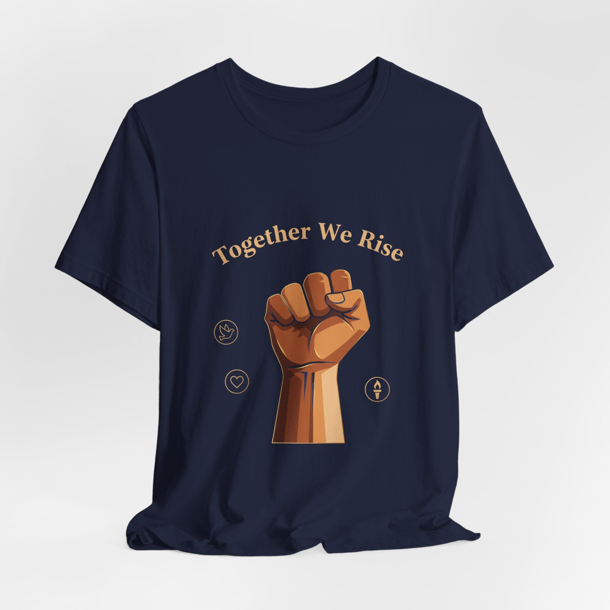 Together We Rise Fist Tee | MLK Day of Service, Community Unity