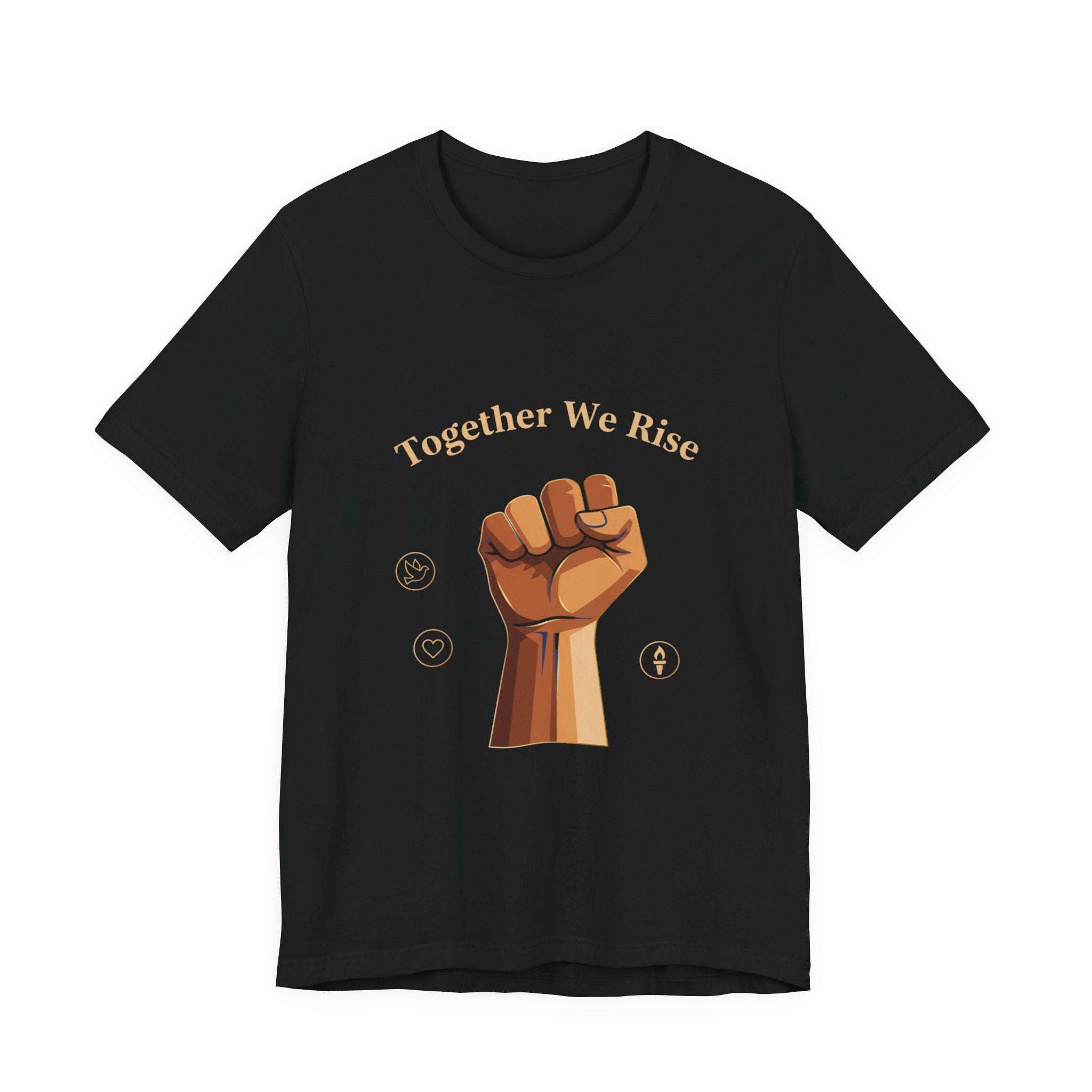 Together We Rise Fist Tee | MLK Day of Service, Community Unity