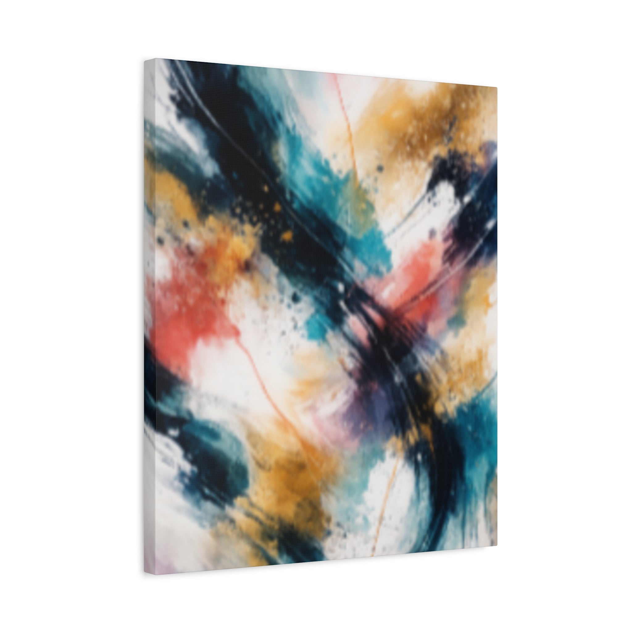 Abstract Color Splash Matte Canvas Print - Vibrant Modern Wall Art - Bedroom decor canvas