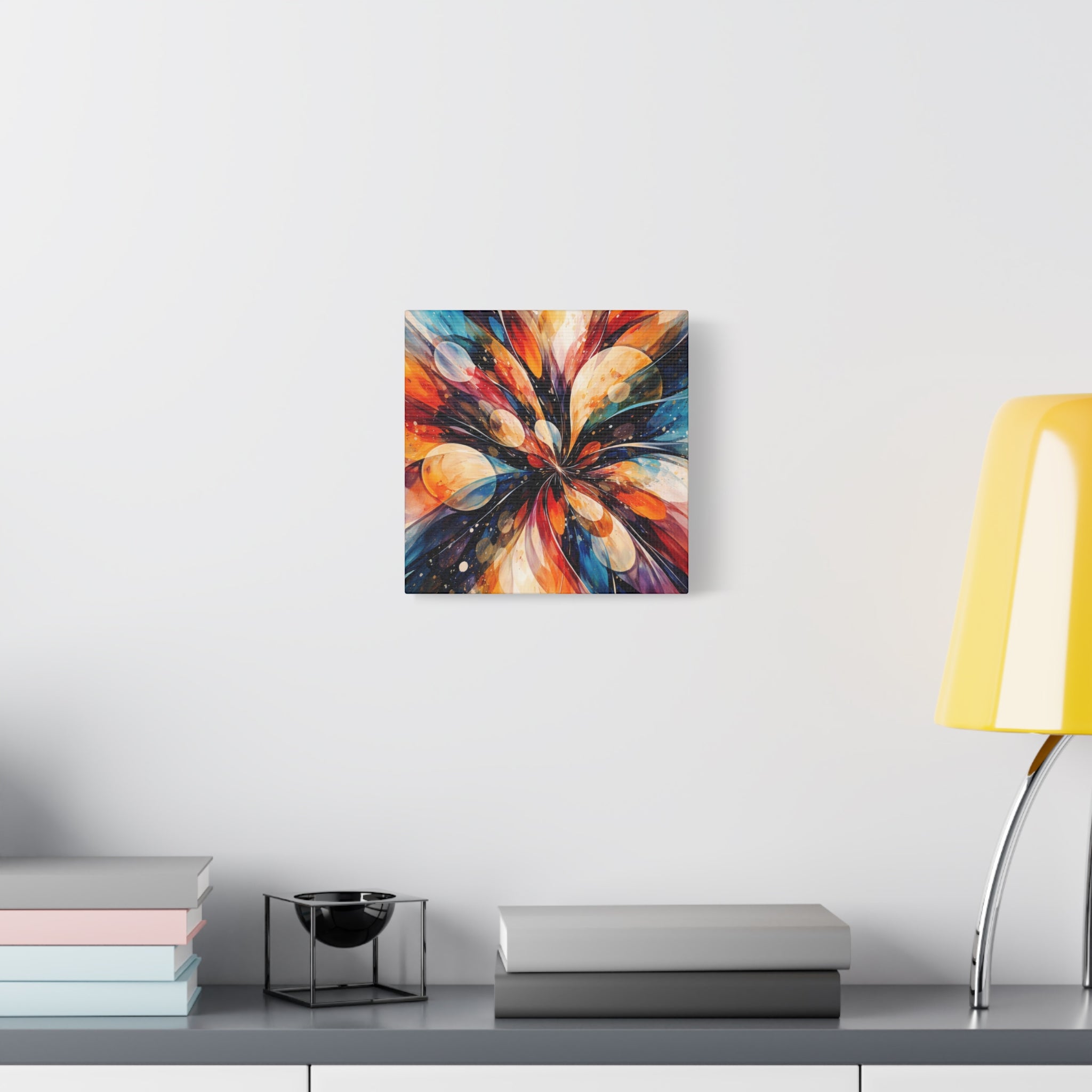 Colorful Abstract Wall Art Canvas – Modern Vibrant Home Decor Painting - Matte Canvas Stretched, 1.25"