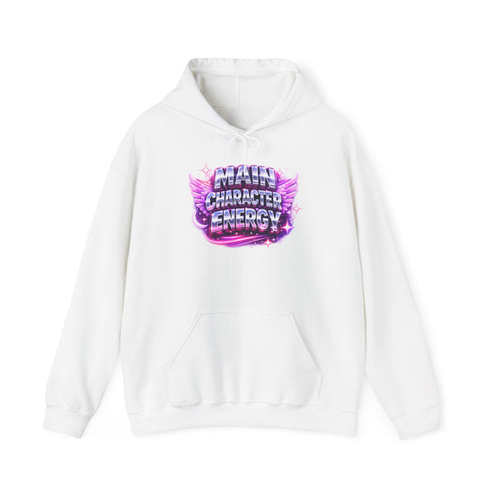 Hoodie - Main Character Energy Neon Graphic Pullover