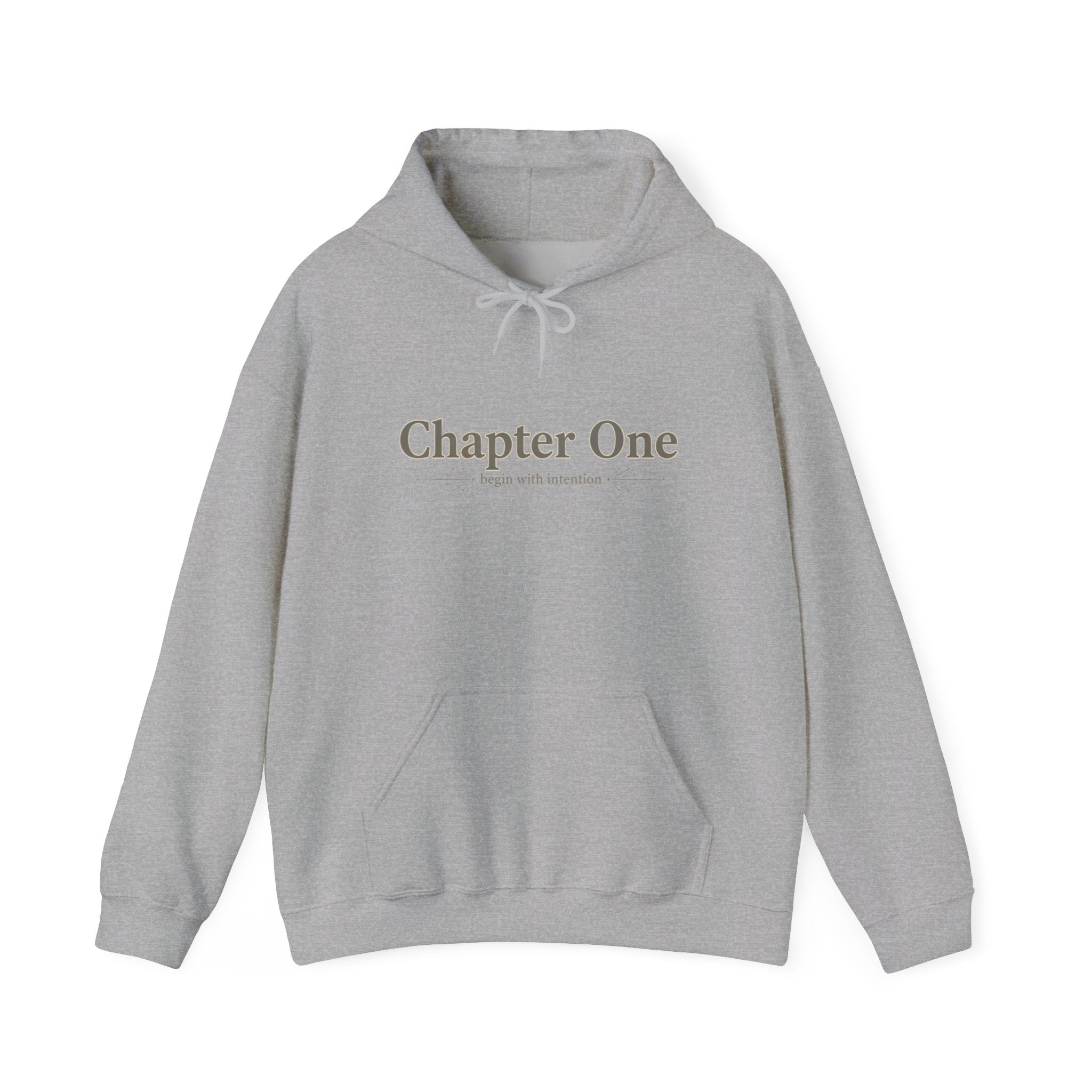 Chapter One Hoodie | serif font shirt, literary aesthetic design