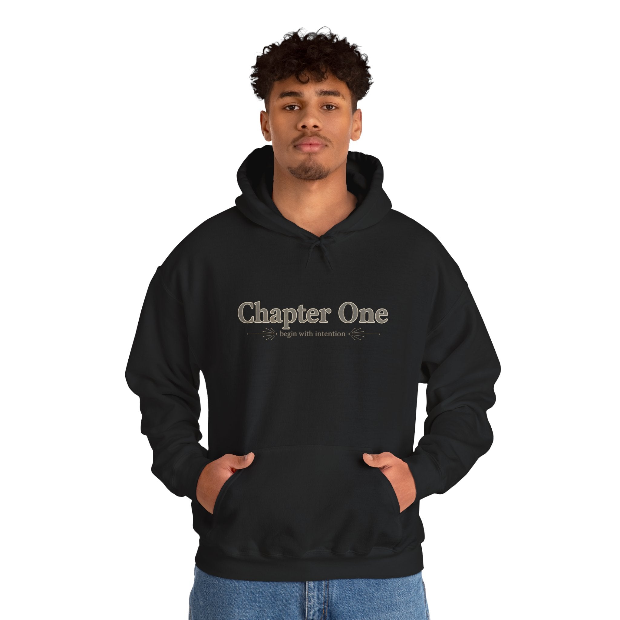 Chapter One Hoodie | serif font shirt, literary aesthetic design