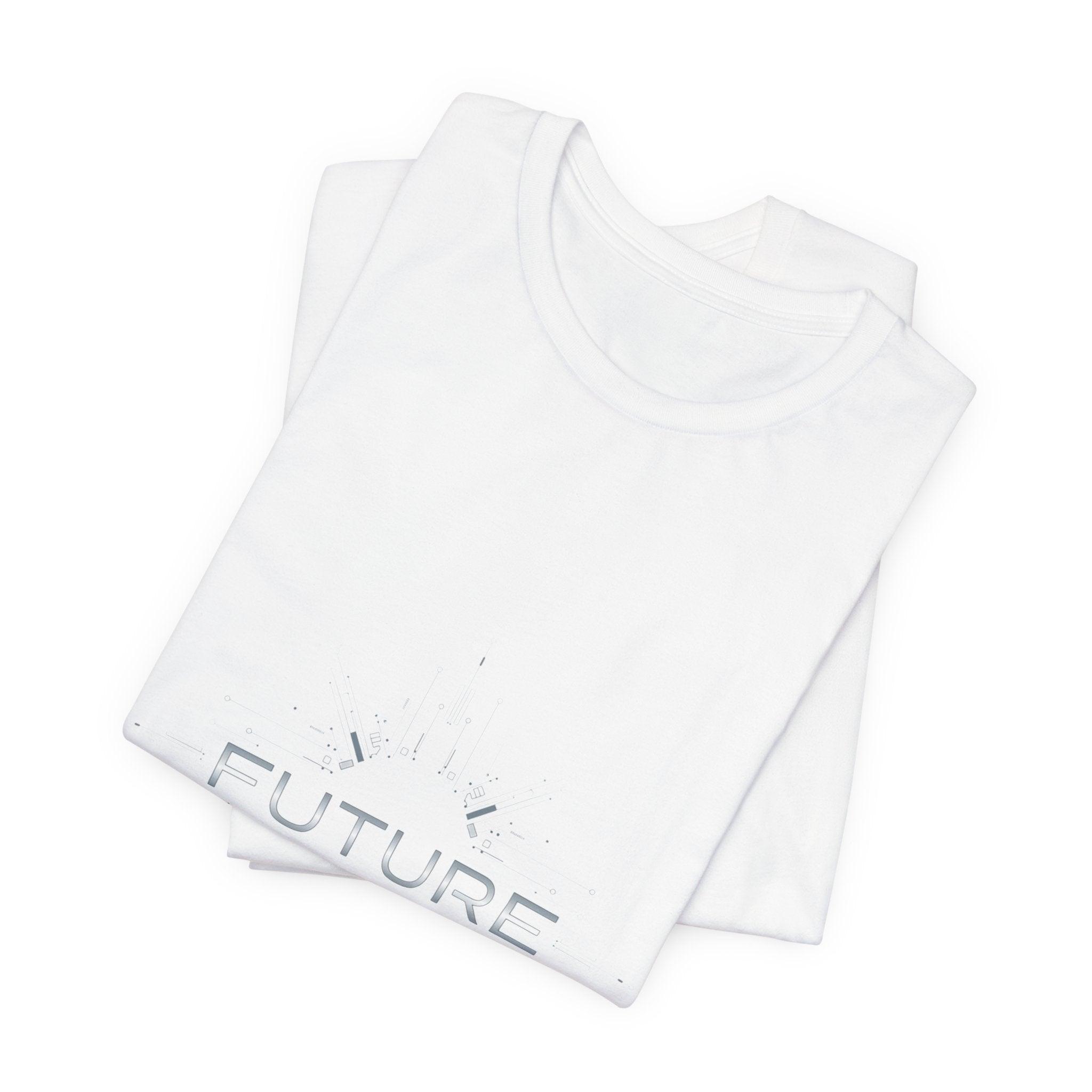 Future Tech T-Shirt – Futuristic Digital Design Minimal Style Tee