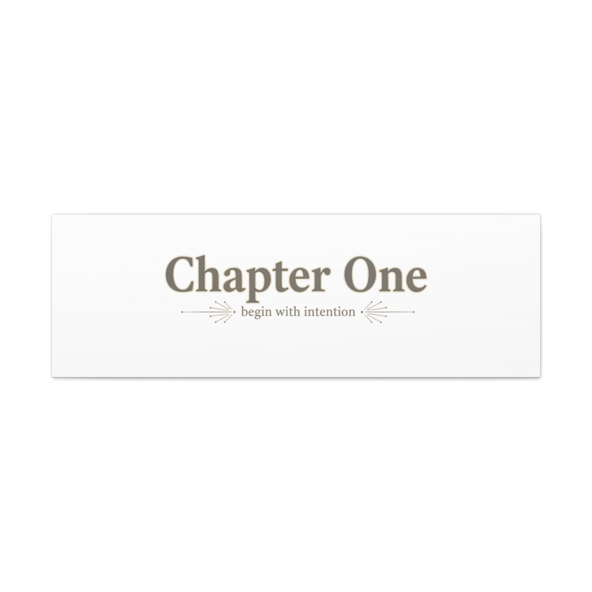 Chapter One Typography Canvas - Retro Serif Literary Aesthetic - Bookish and typography - Minimal Text canvas