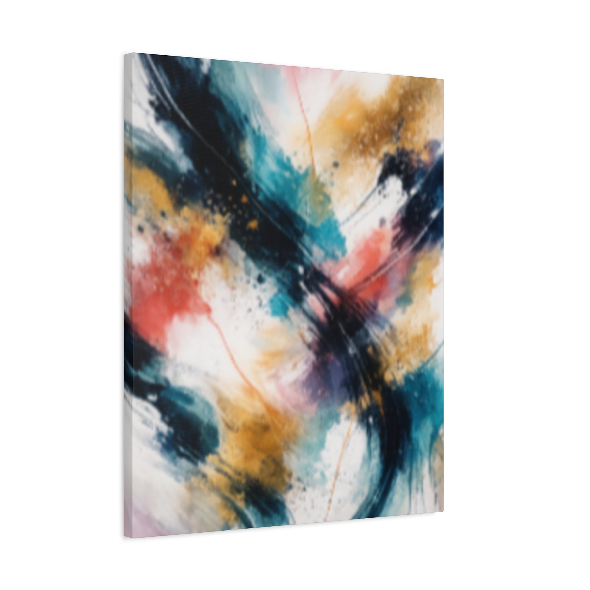 Abstract Color Splash Matte Canvas Print - Vibrant Modern Wall Art - Bedroom decor canvas