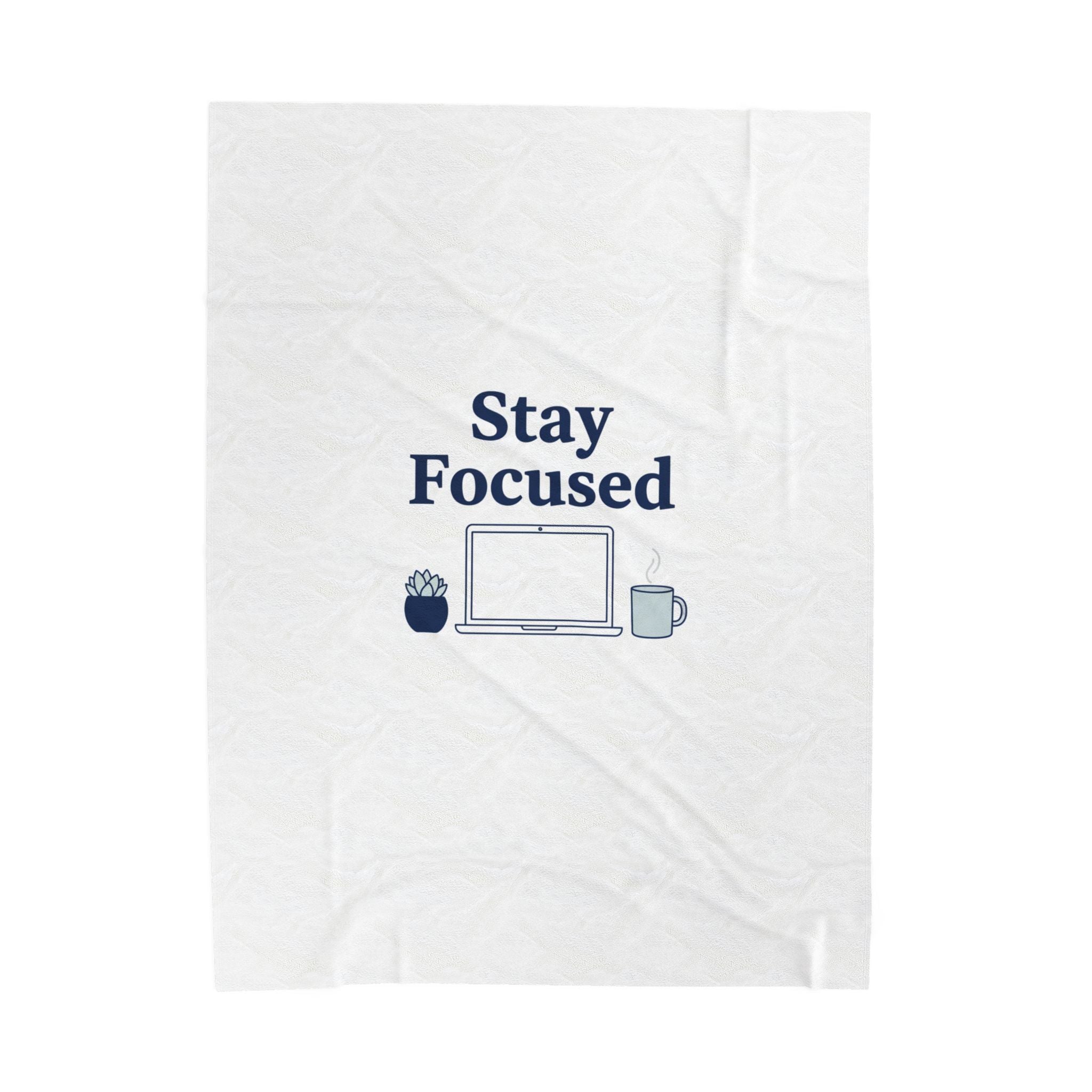 Stay Focused Blanket | WFH Productivity, Minimal Home Office Throw