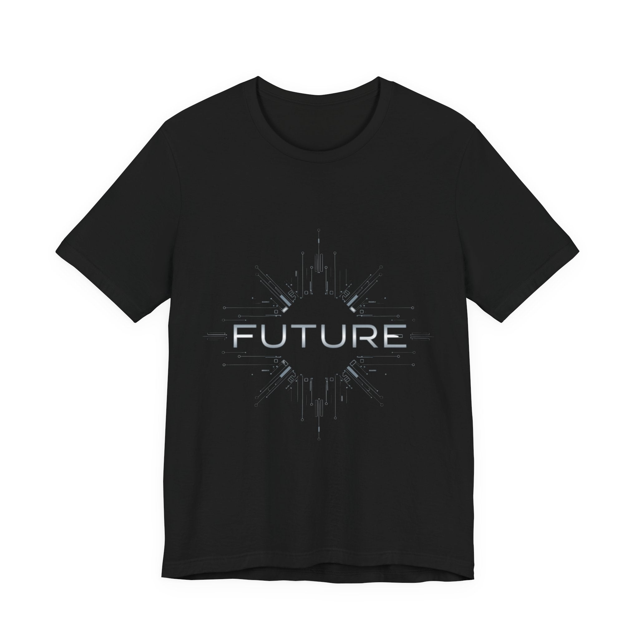 Future text, Cyber Chrome Tee | Cyber Y2K Minimalism