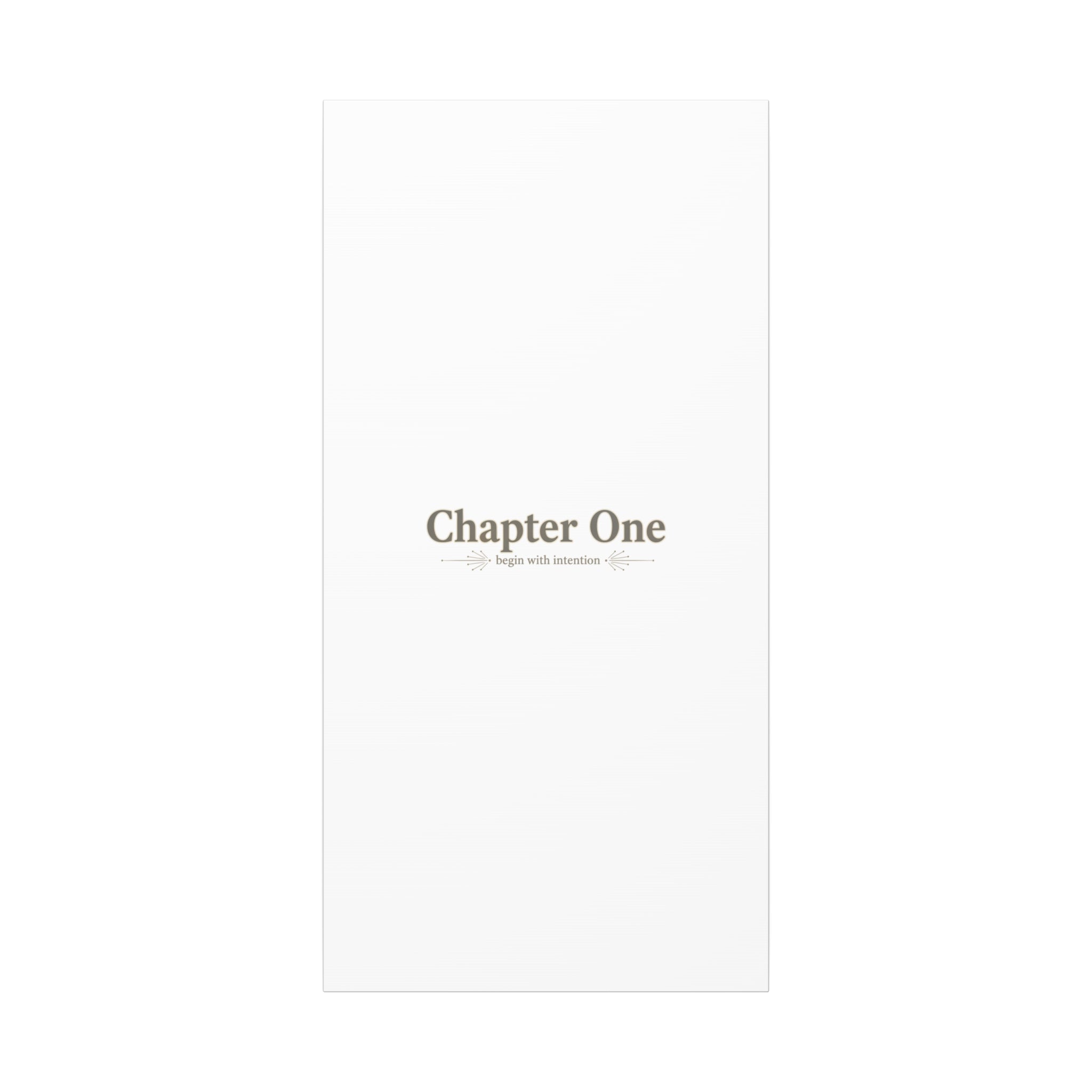 Chapter One Typography Canvas - Retro Serif Literary Aesthetic - Bookish and typography - Minimal Text canvas