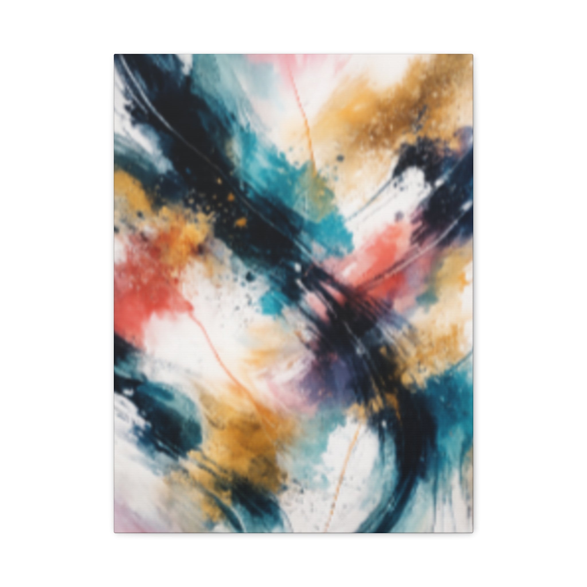 Abstract Color Splash Matte Canvas Print - Vibrant Modern Wall Art - Bedroom decor canvas