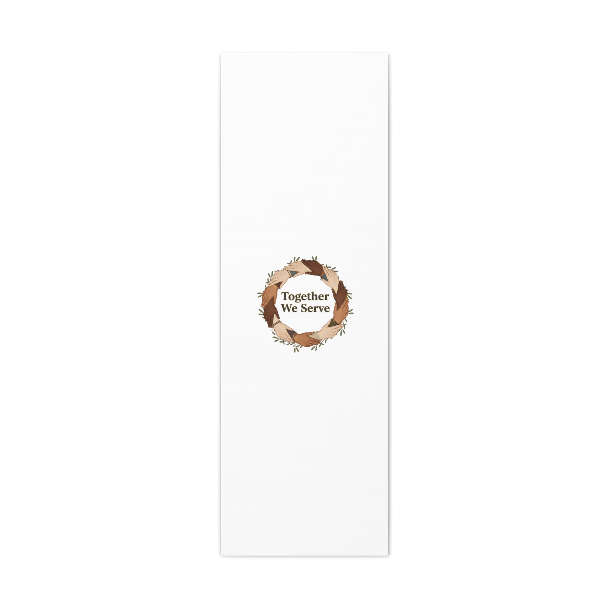 Together We Serve Canvas -  MLK Day of Service - unity poster - Community volunteer Canvas