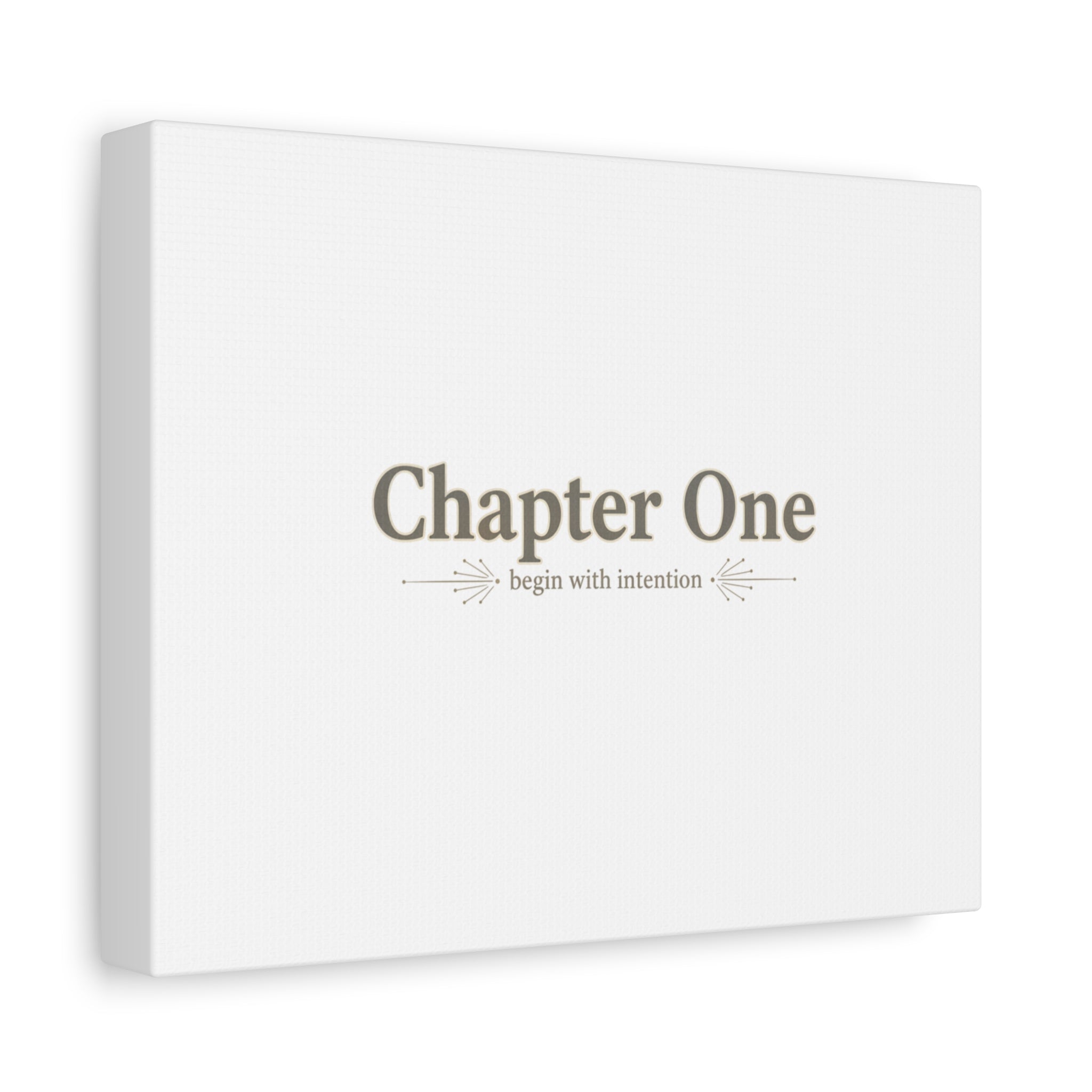 Chapter One Typography Canvas - Retro Serif Literary Aesthetic - Bookish and typography - Minimal Text canvas