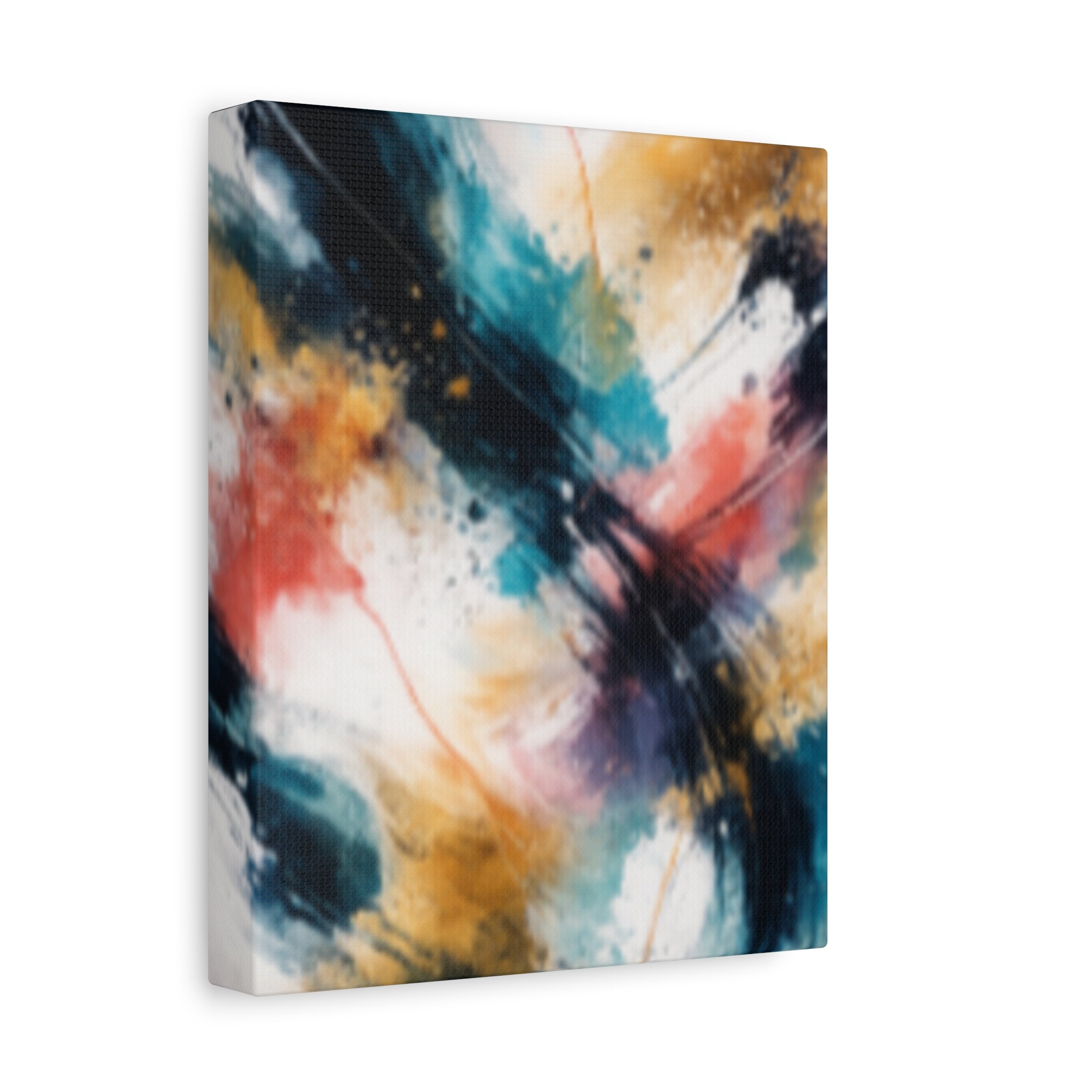 Abstract Color Splash Matte Canvas Print - Vibrant Modern Wall Art - Bedroom decor canvas