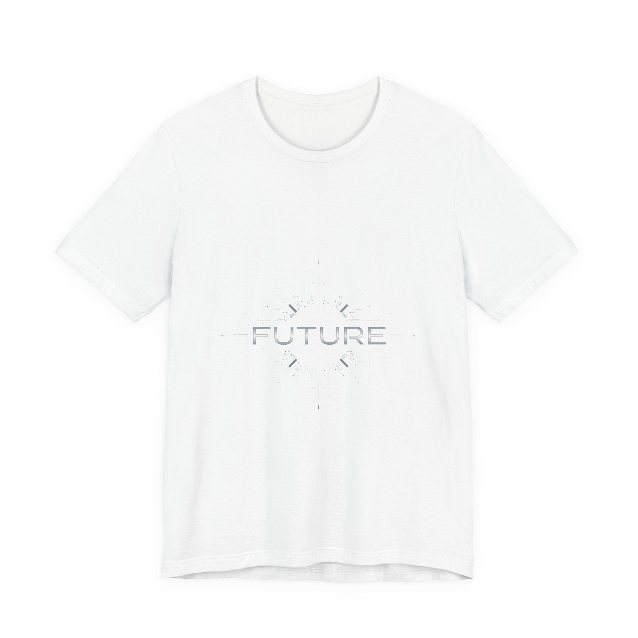 Future T-Shirt Minimal Tech Design – Futuristic Digital Aesthetic Tee