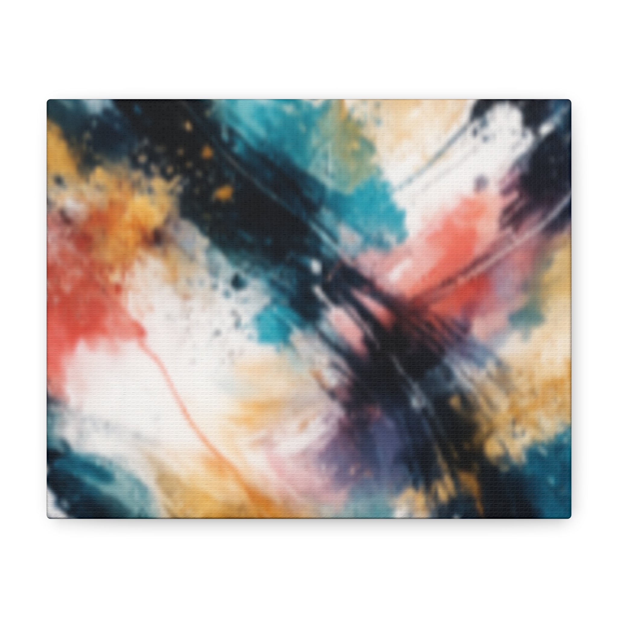 Abstract Color Splash Matte Canvas Print - Vibrant Modern Wall Art - Bedroom decor canvas