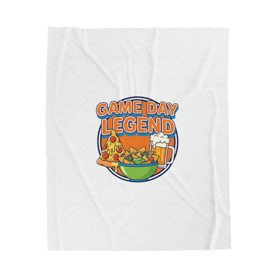Game Day Legend Velveteen Blanket - Super Bowl party - game day humor Energetic Blanket.