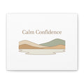Calm Confidence minimalist landscape Canvas | quiet luxury, neutral minimalist