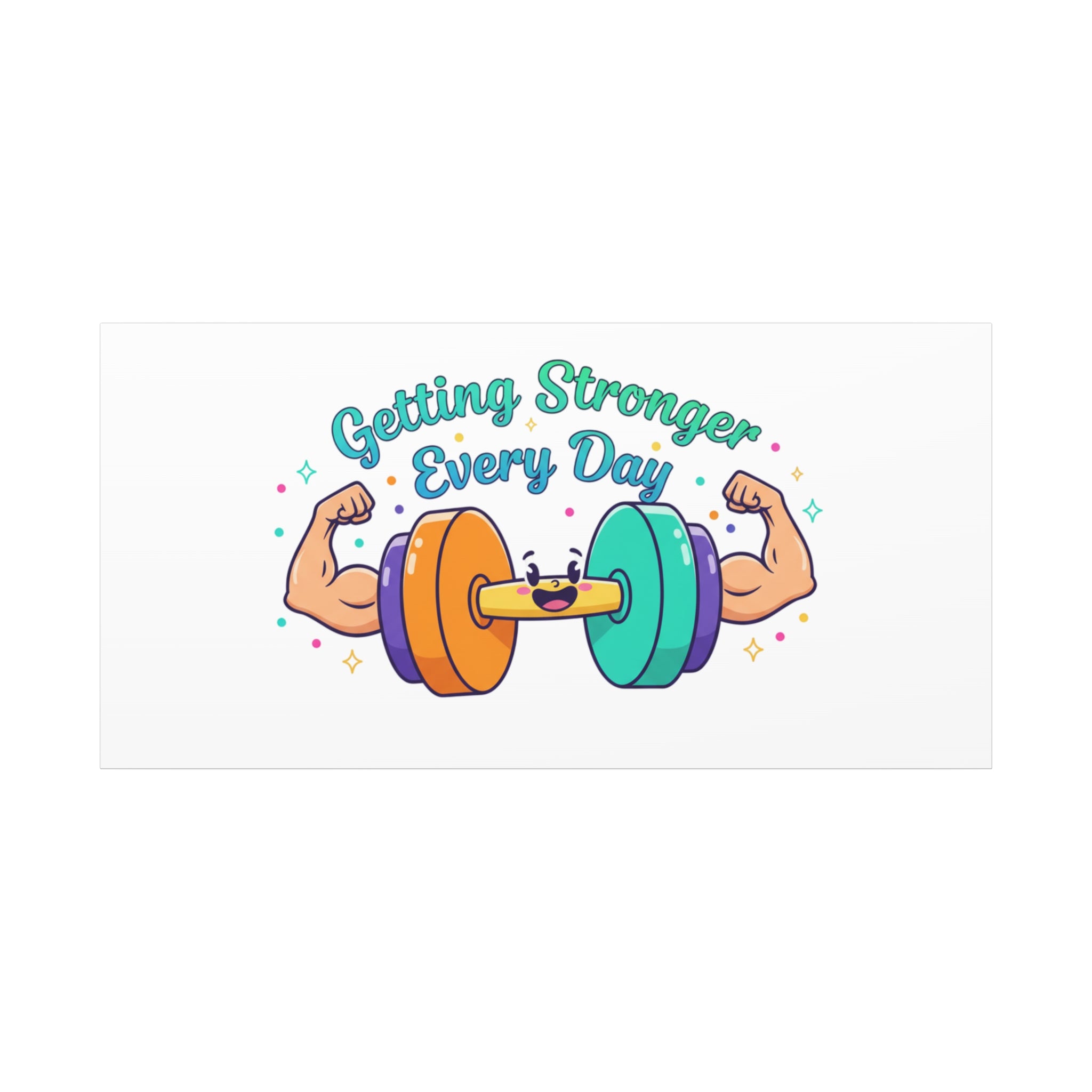 Getting Stronger Every Day Canvas - Gym Comeback -  Start Small Fitness Art Gym fitness Canvas