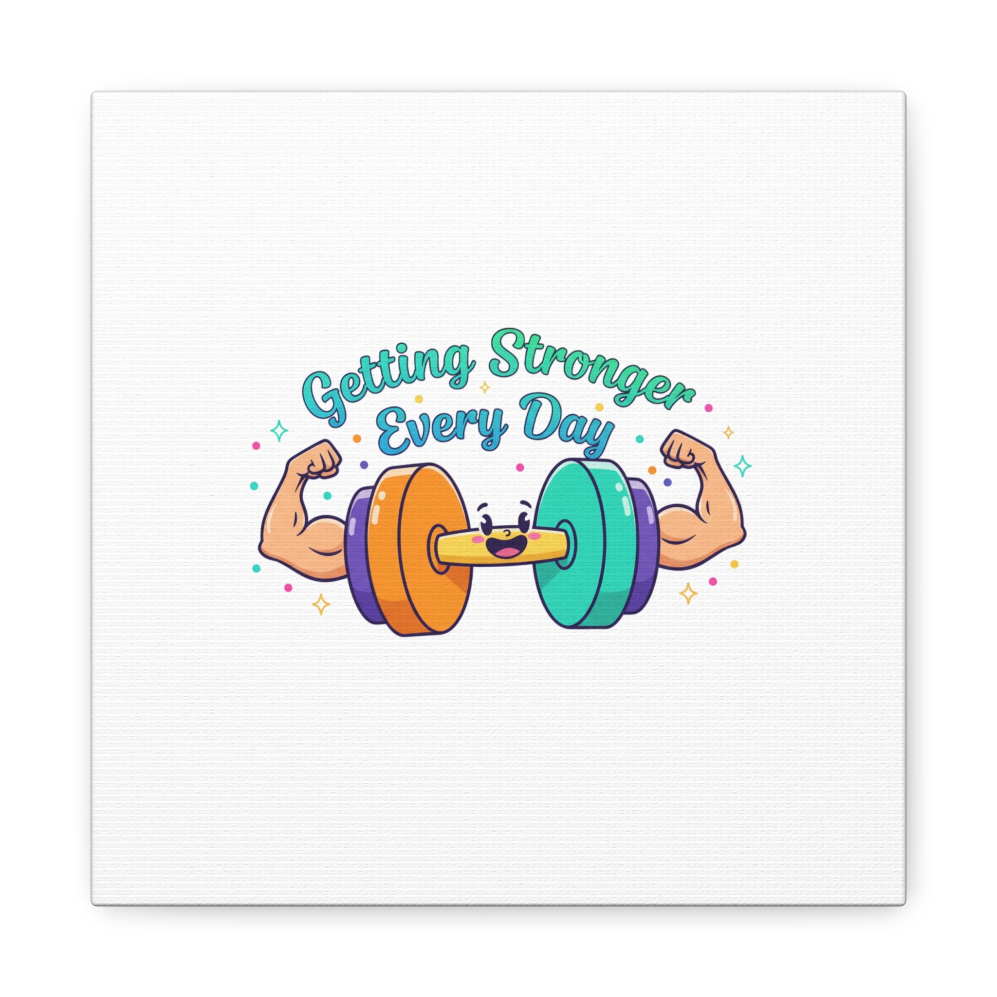 Getting Stronger Every Day Canvas - Gym Comeback -  Start Small Fitness Art Gym fitness Canvas