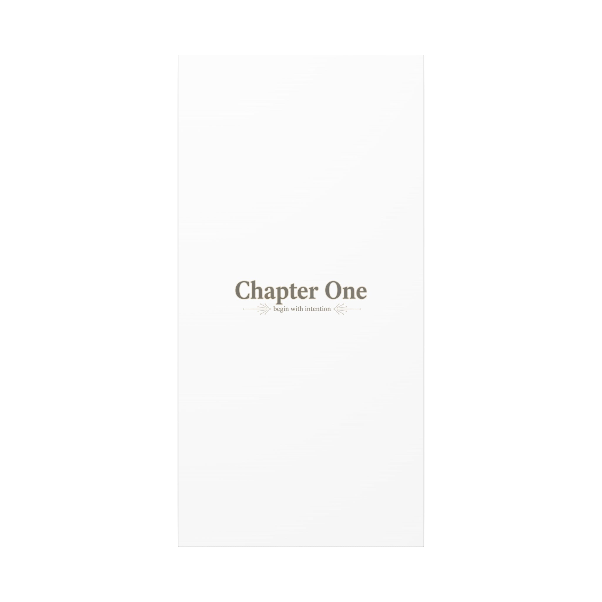 Chapter One Typography Canvas - Retro Serif Literary Aesthetic - Bookish and typography - Minimal Text canvas