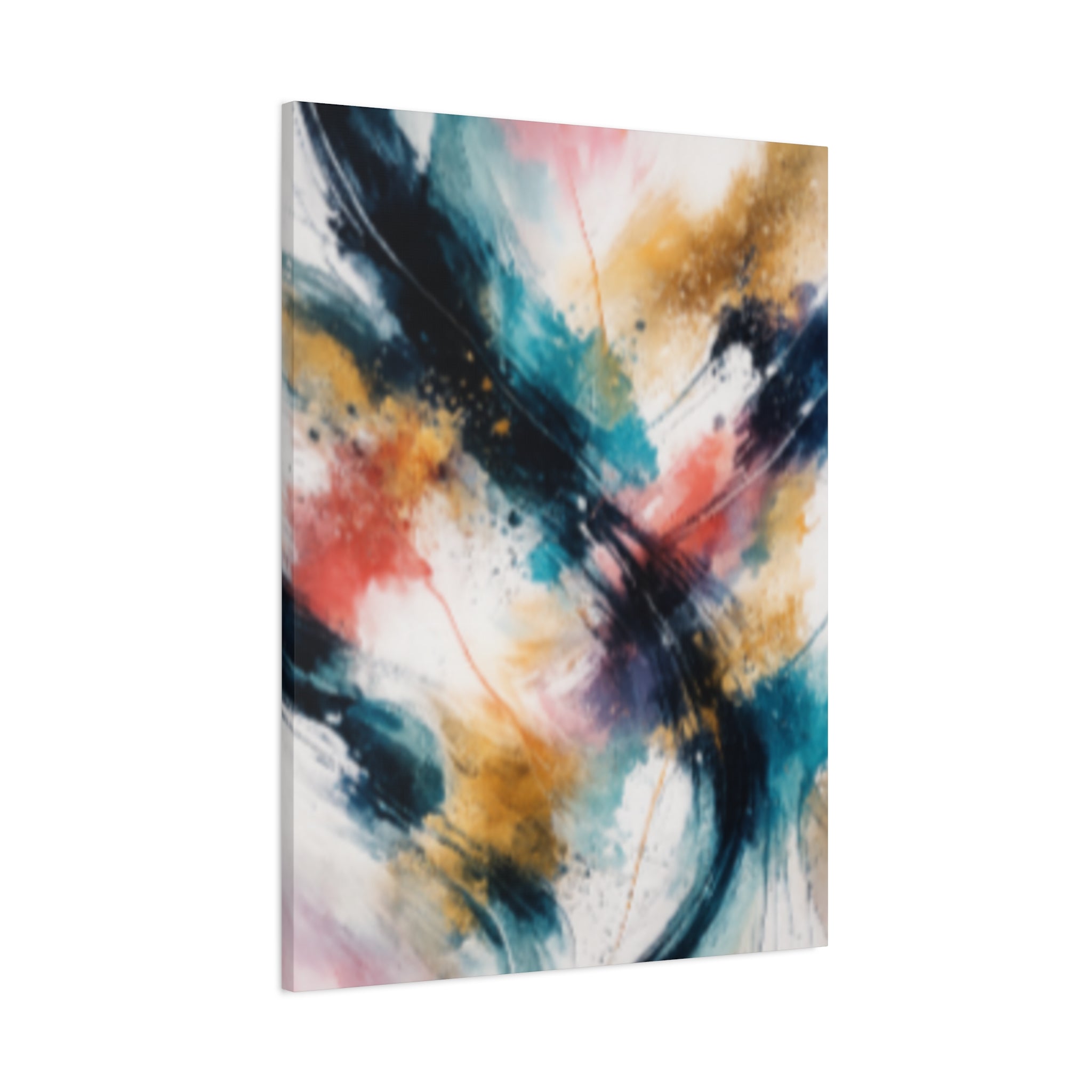 Abstract Color Splash Matte Canvas Print - Vibrant Modern Wall Art - Bedroom decor canvas