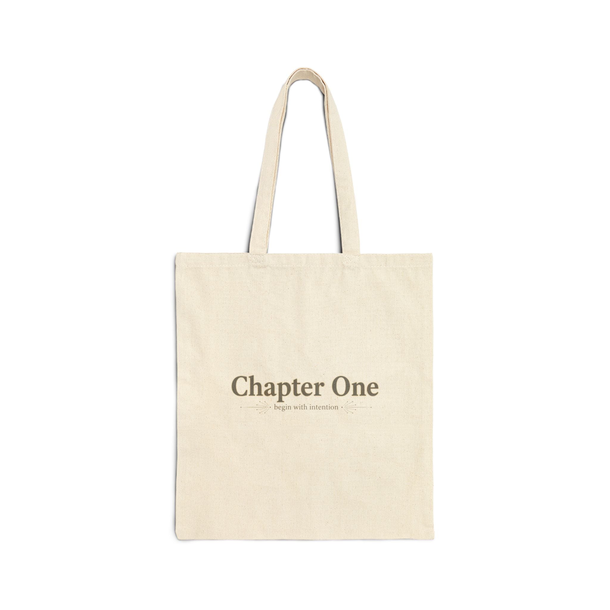 Chapter One Tote  - Retro Serif Typography - Literary Aesthetic